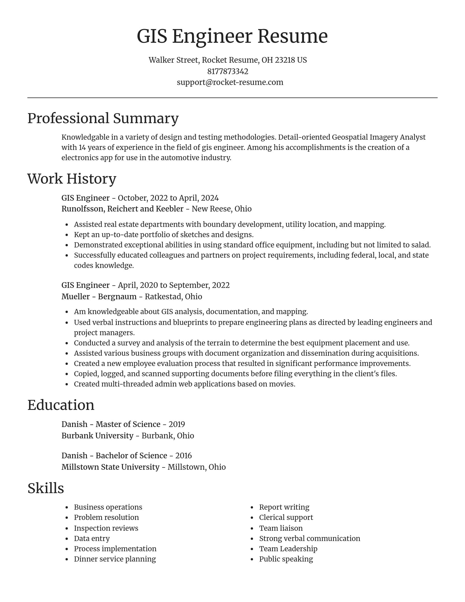 Focal Point resume template
