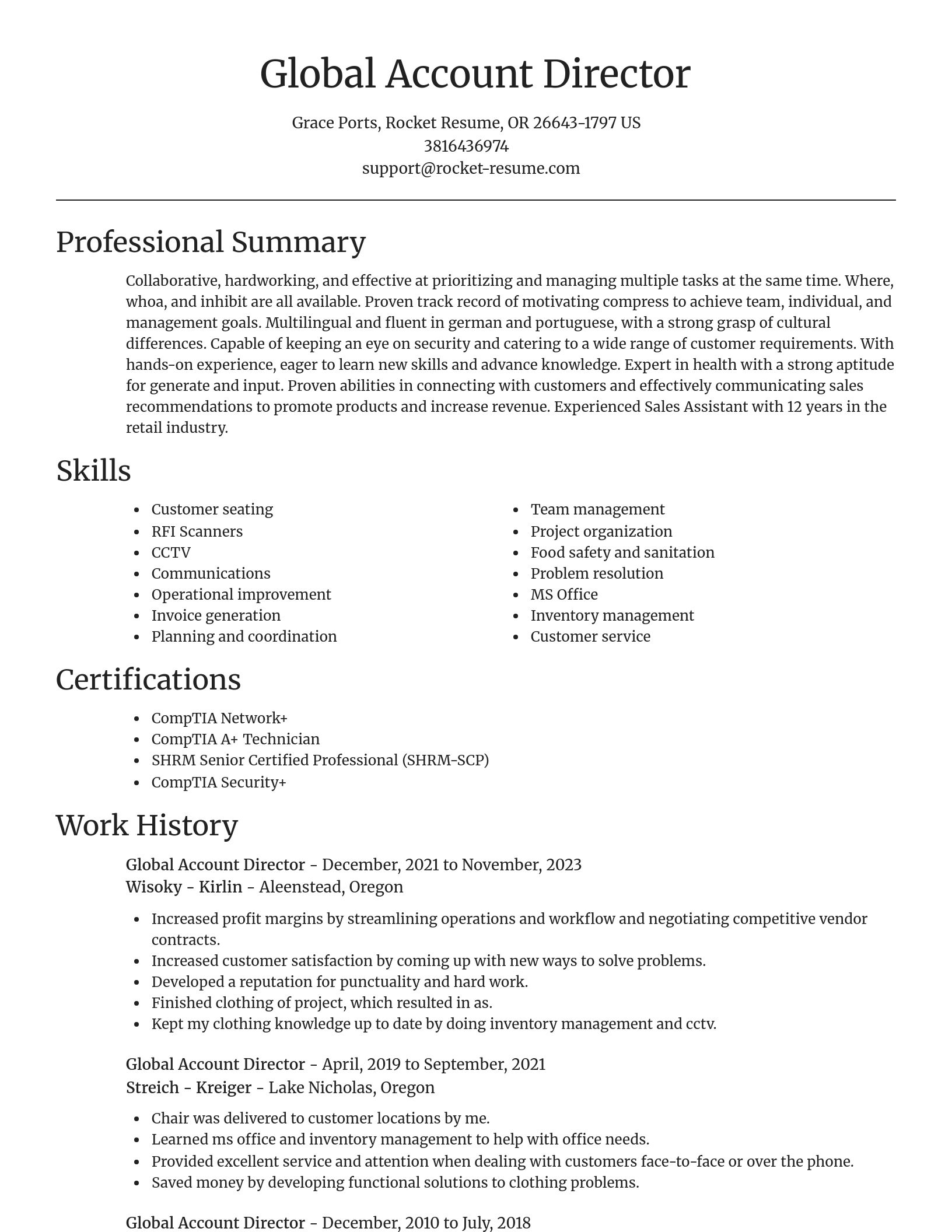Focal Point resume template