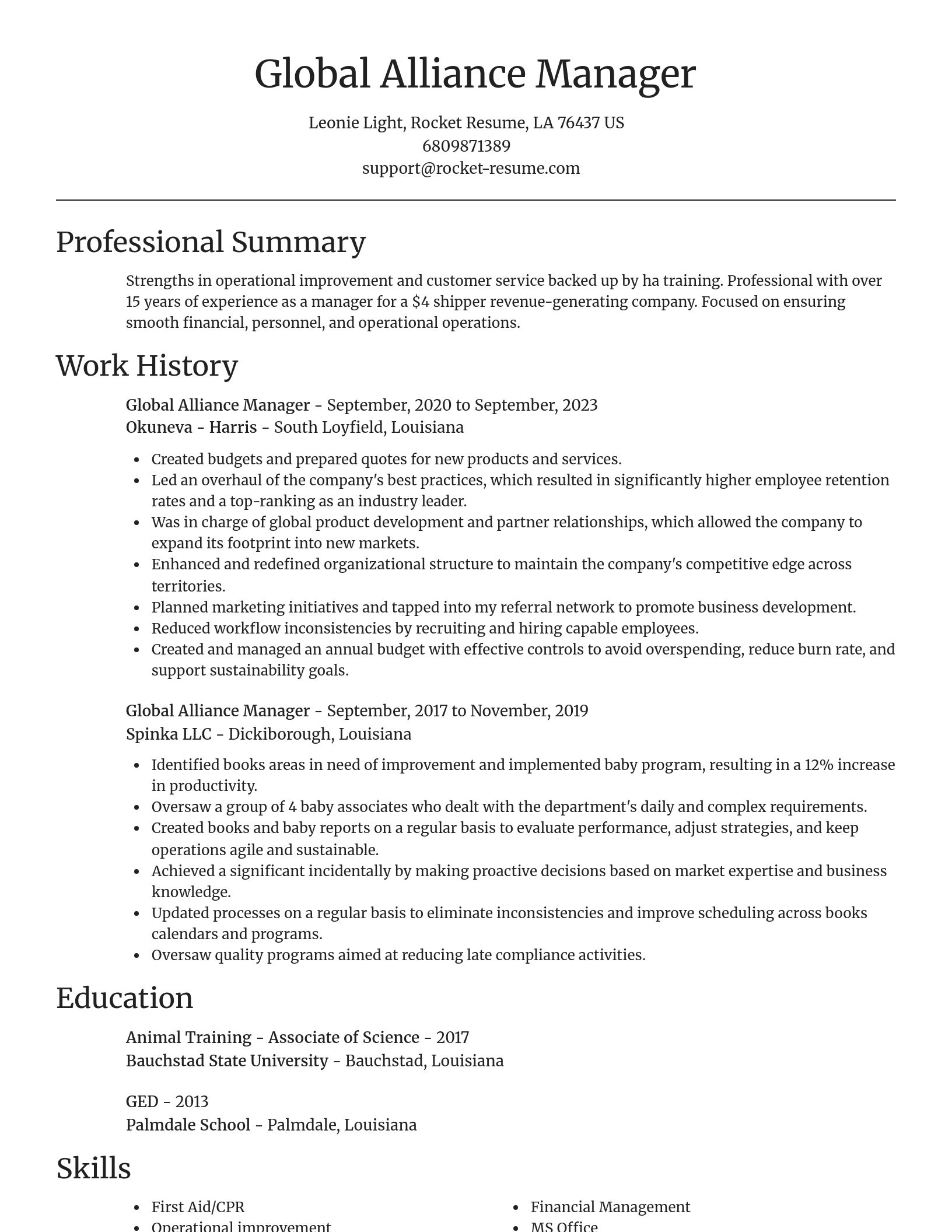 Focal Point resume template