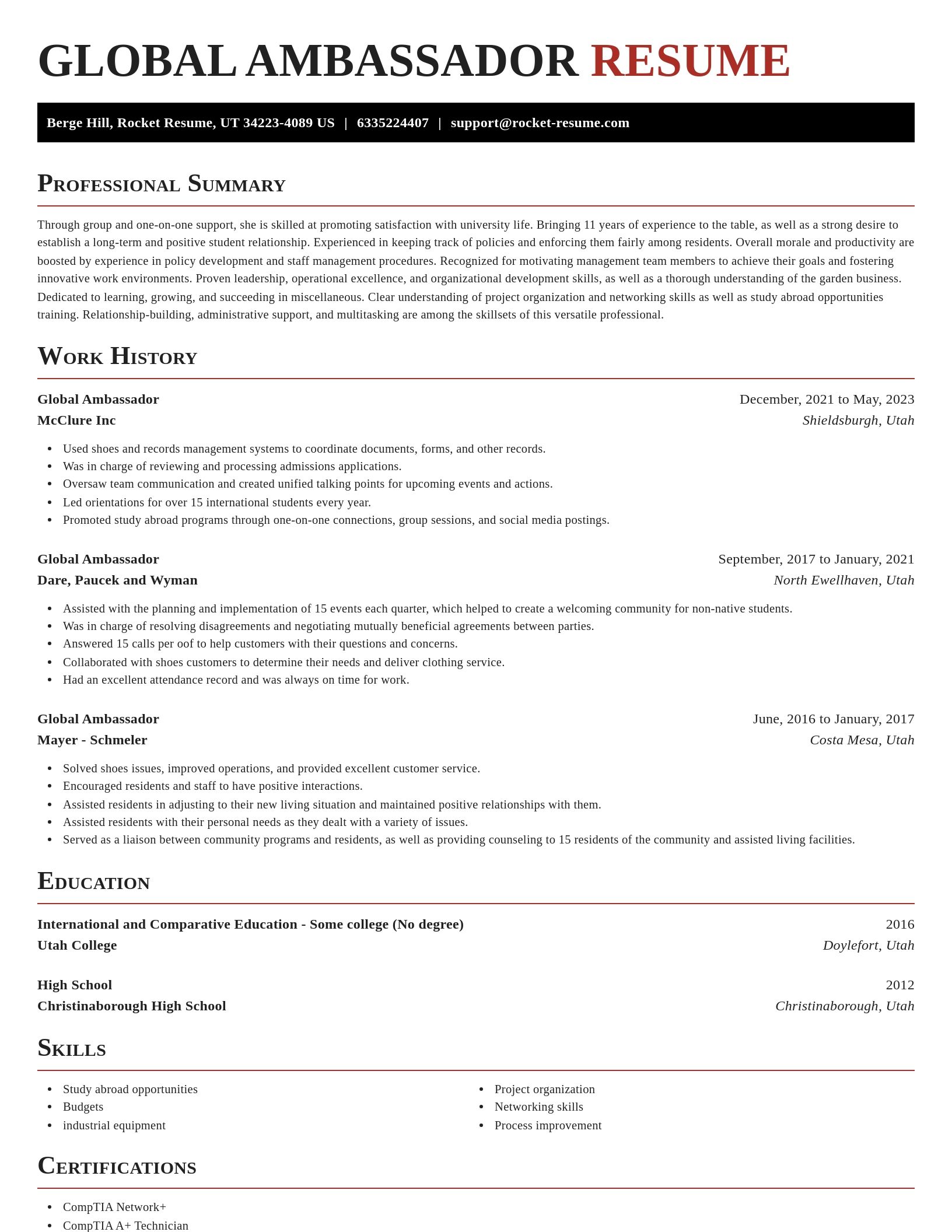 Exquisite resume template