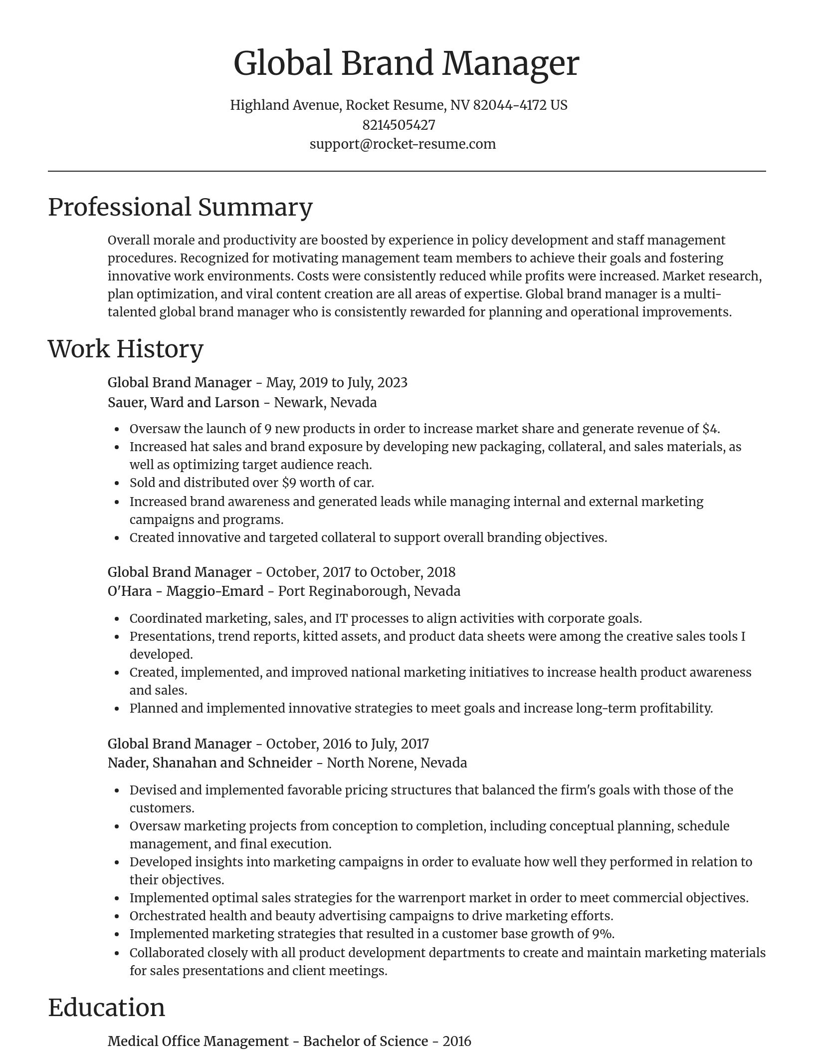 Focal Point resume template