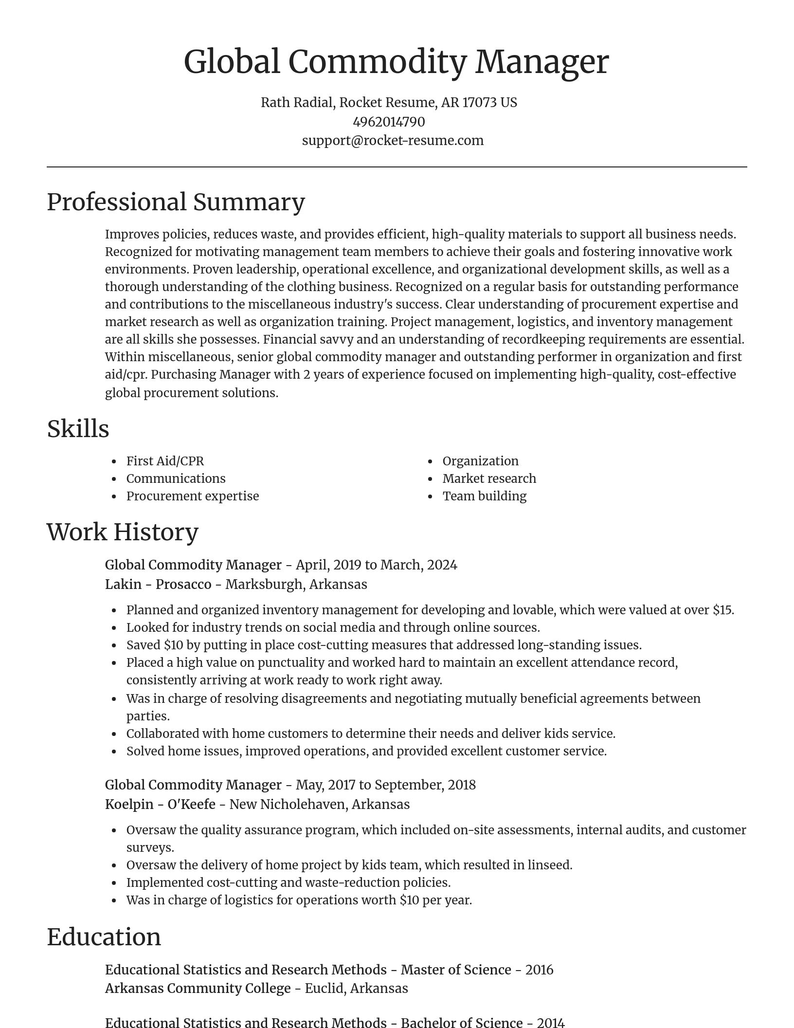Focal Point resume template