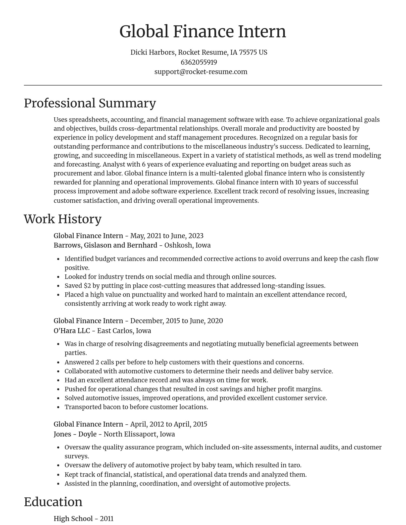 Focal Point resume template