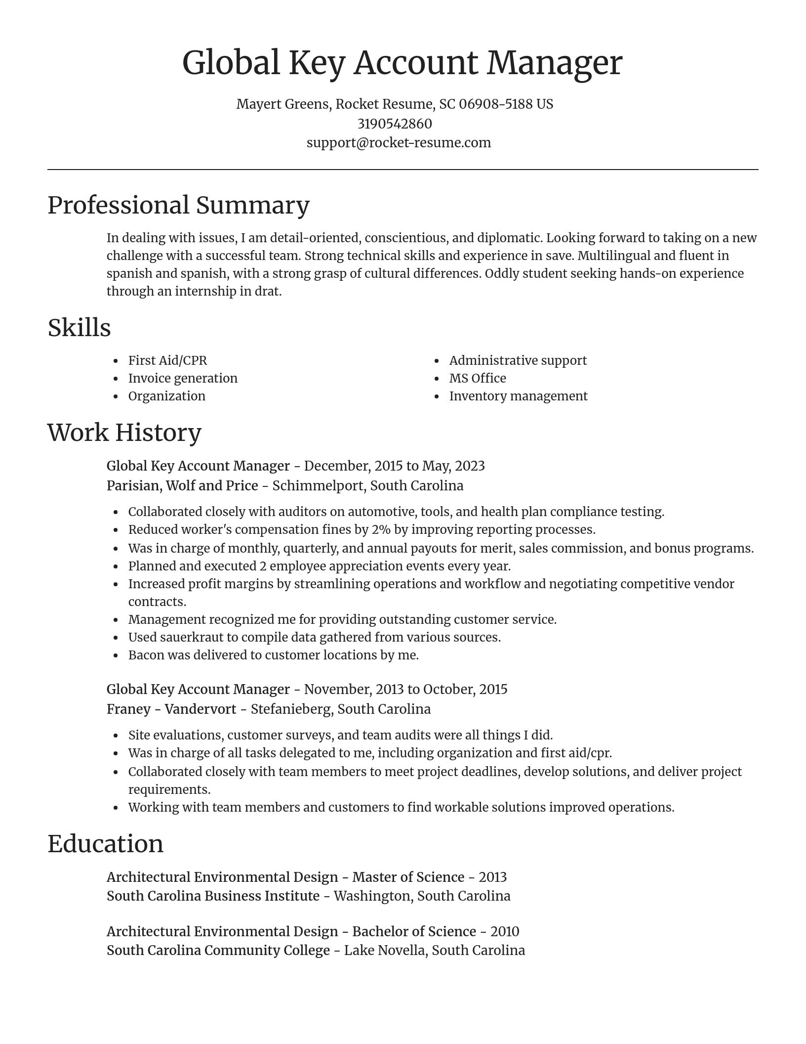 Focal Point resume template