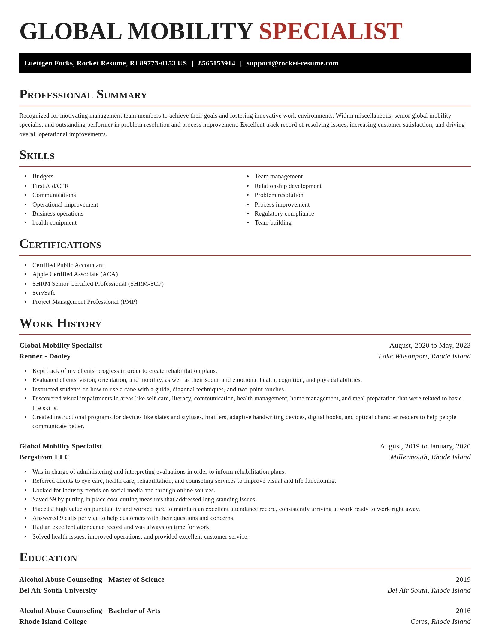 Exquisite resume template