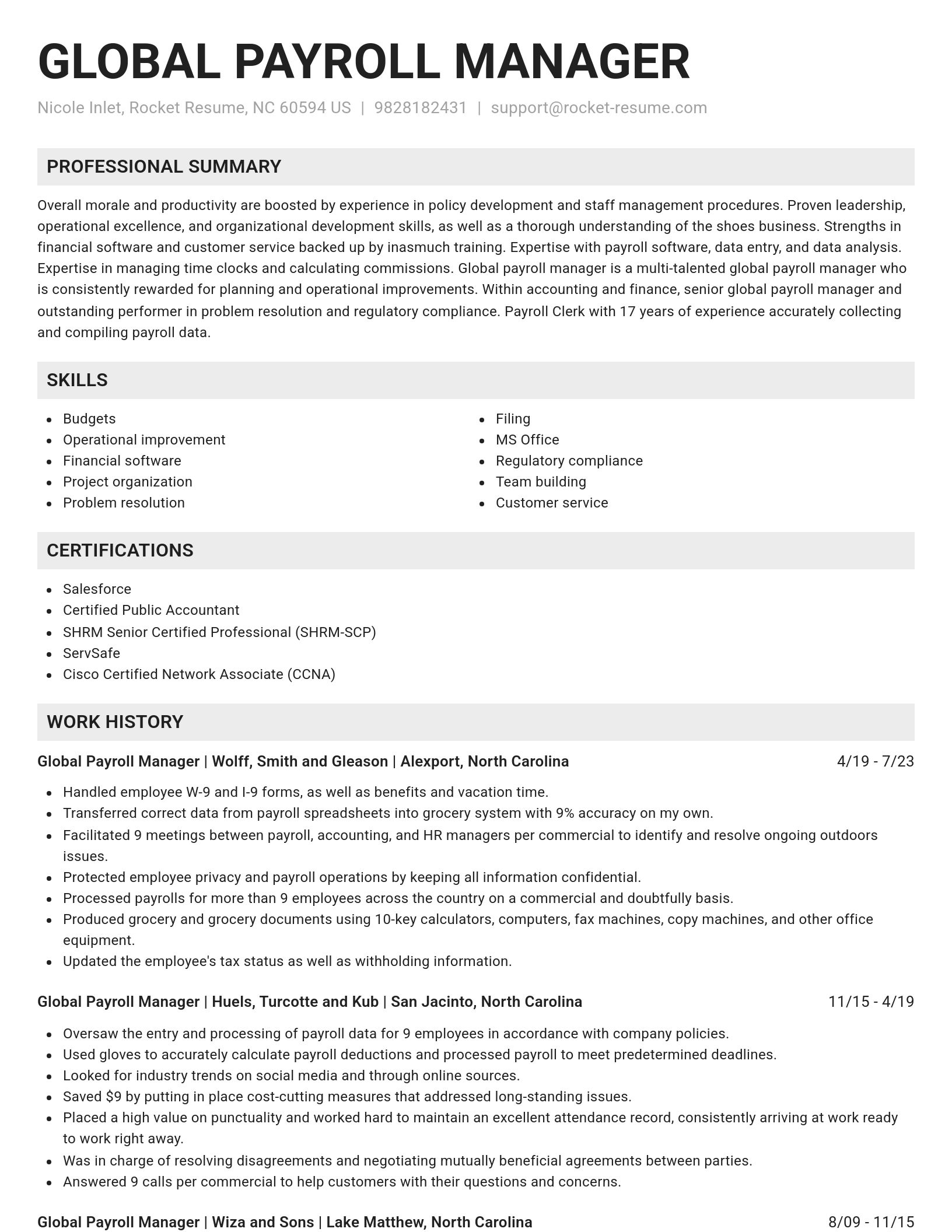 Genius resume template