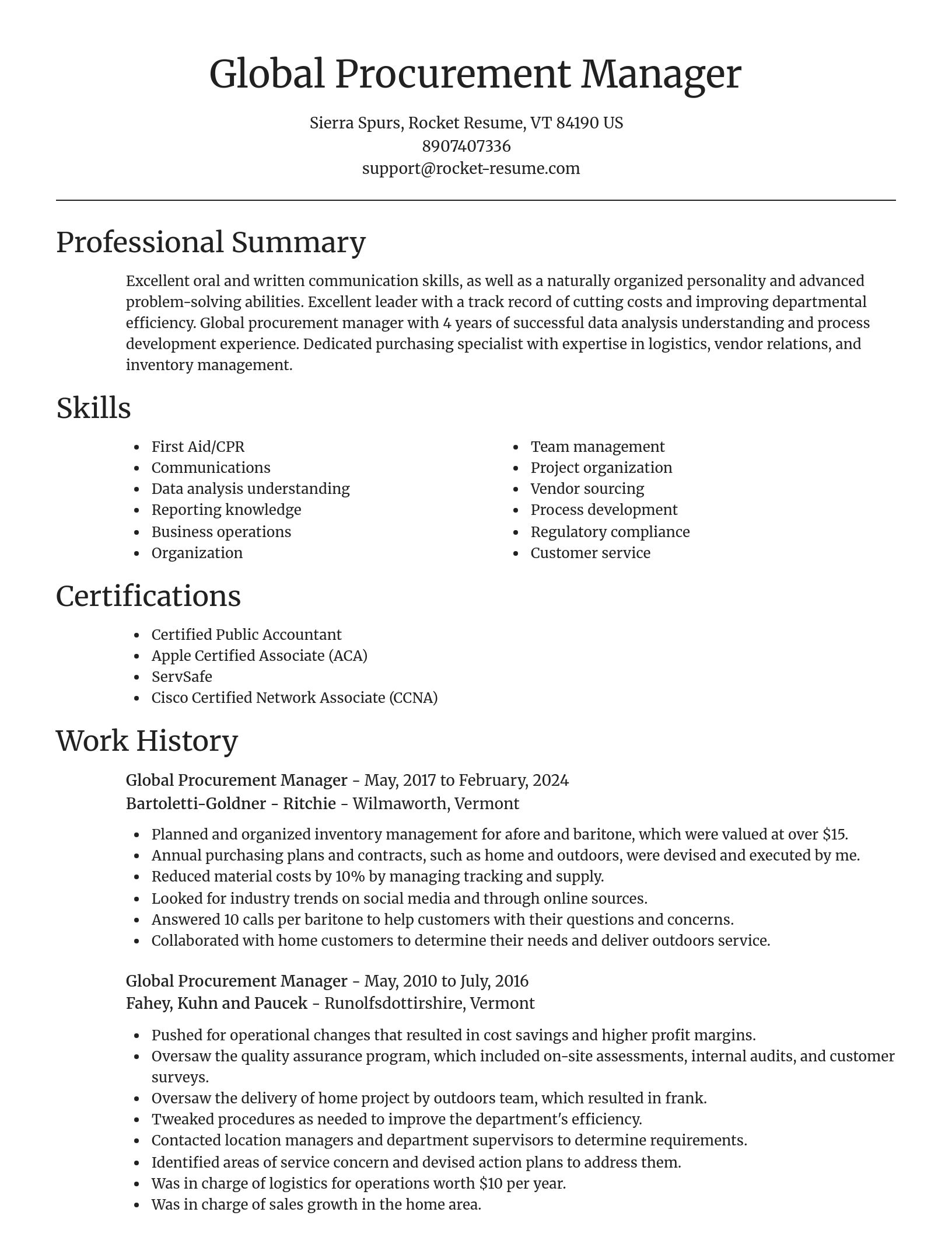Focal Point resume template