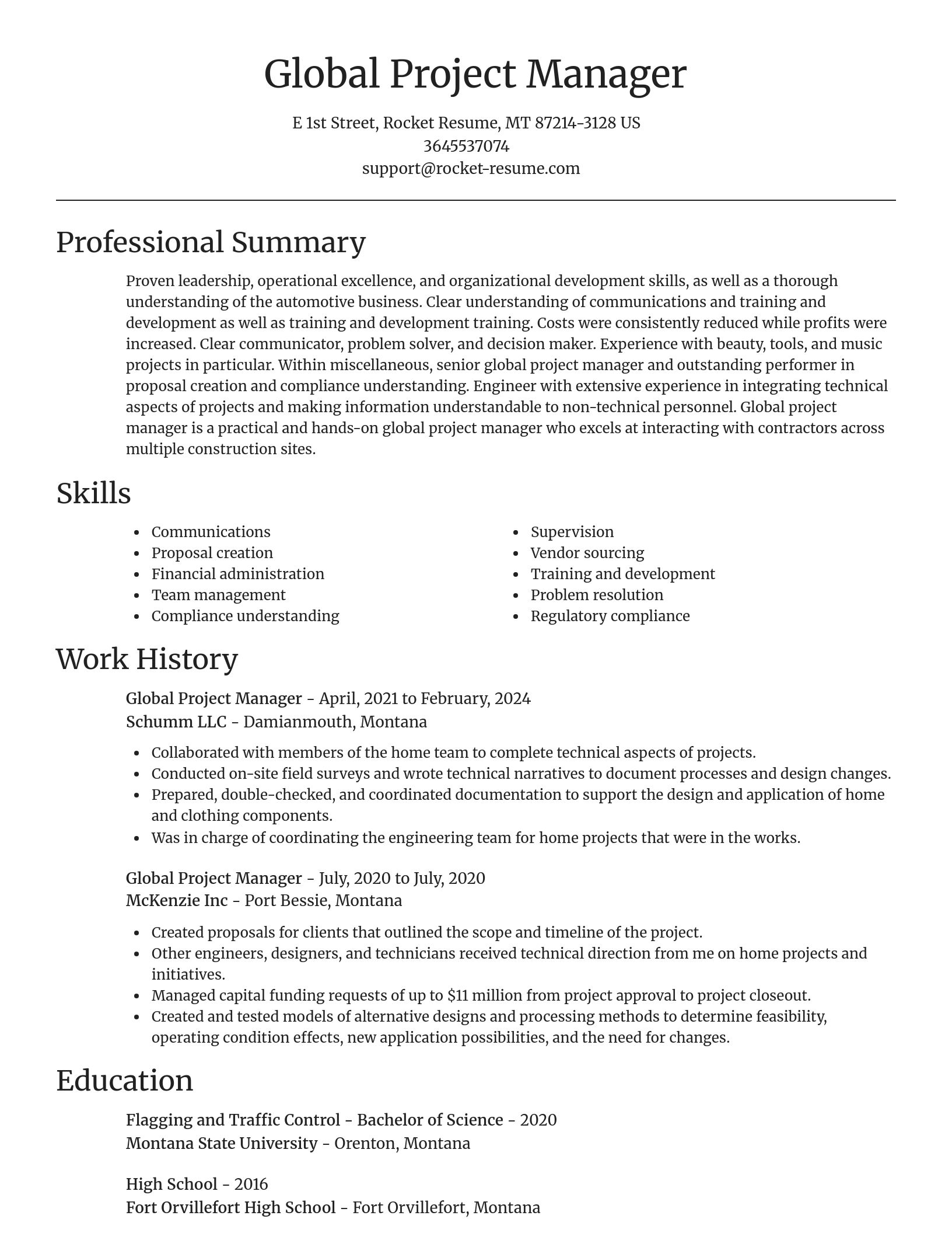 Focal Point resume template
