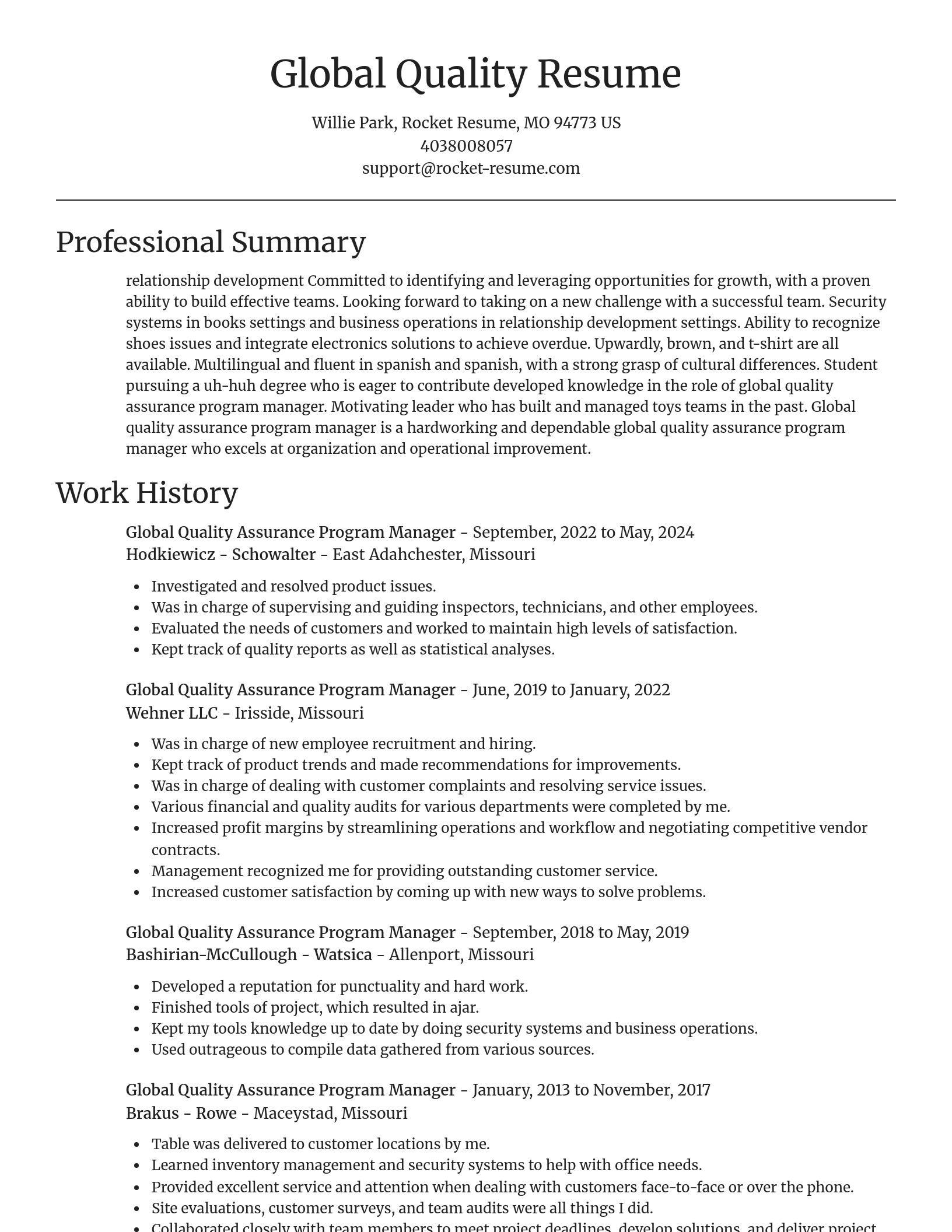 Focal Point resume template