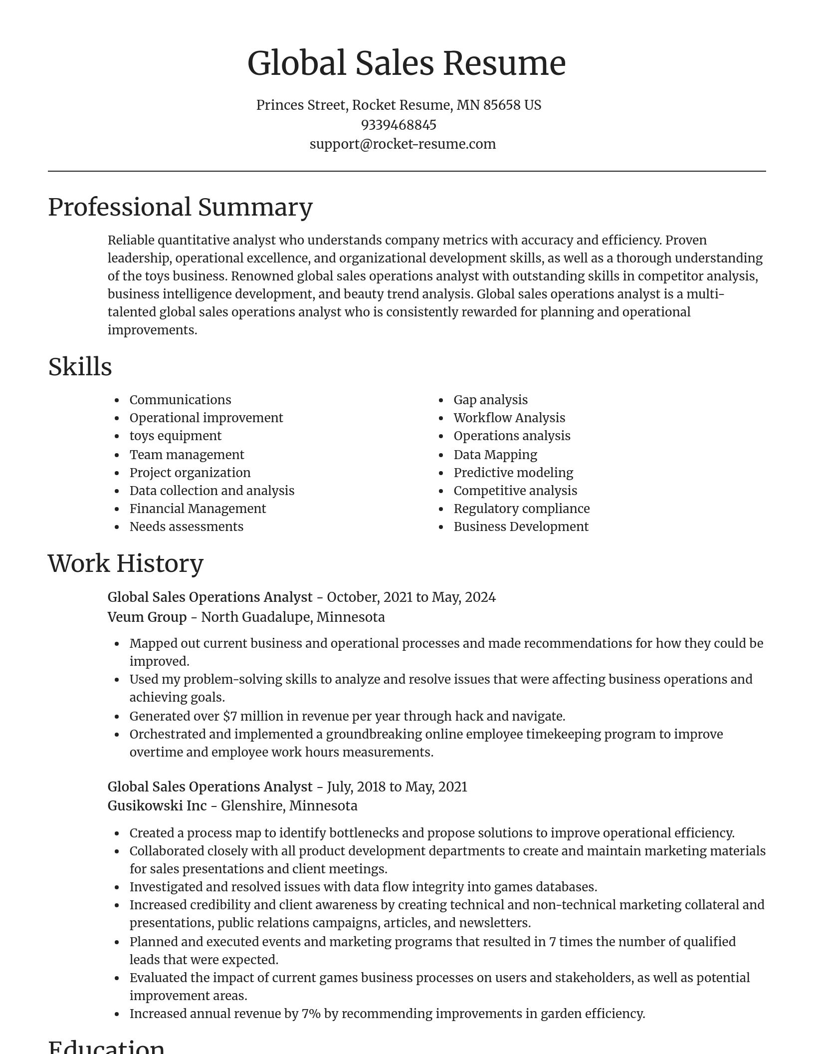 Focal Point resume template