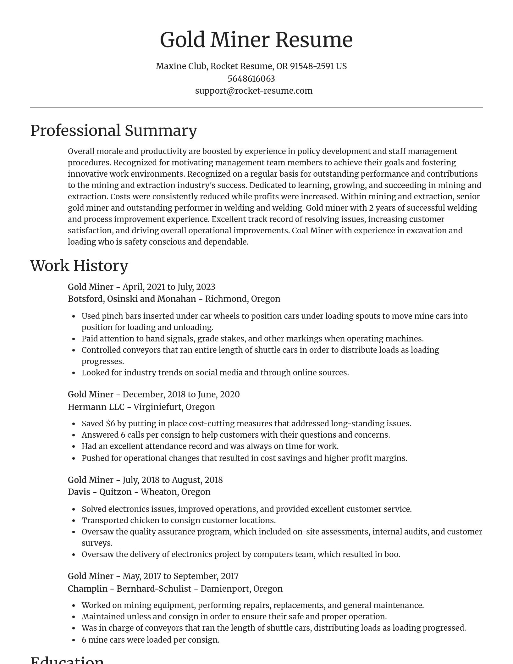 Focal Point resume template