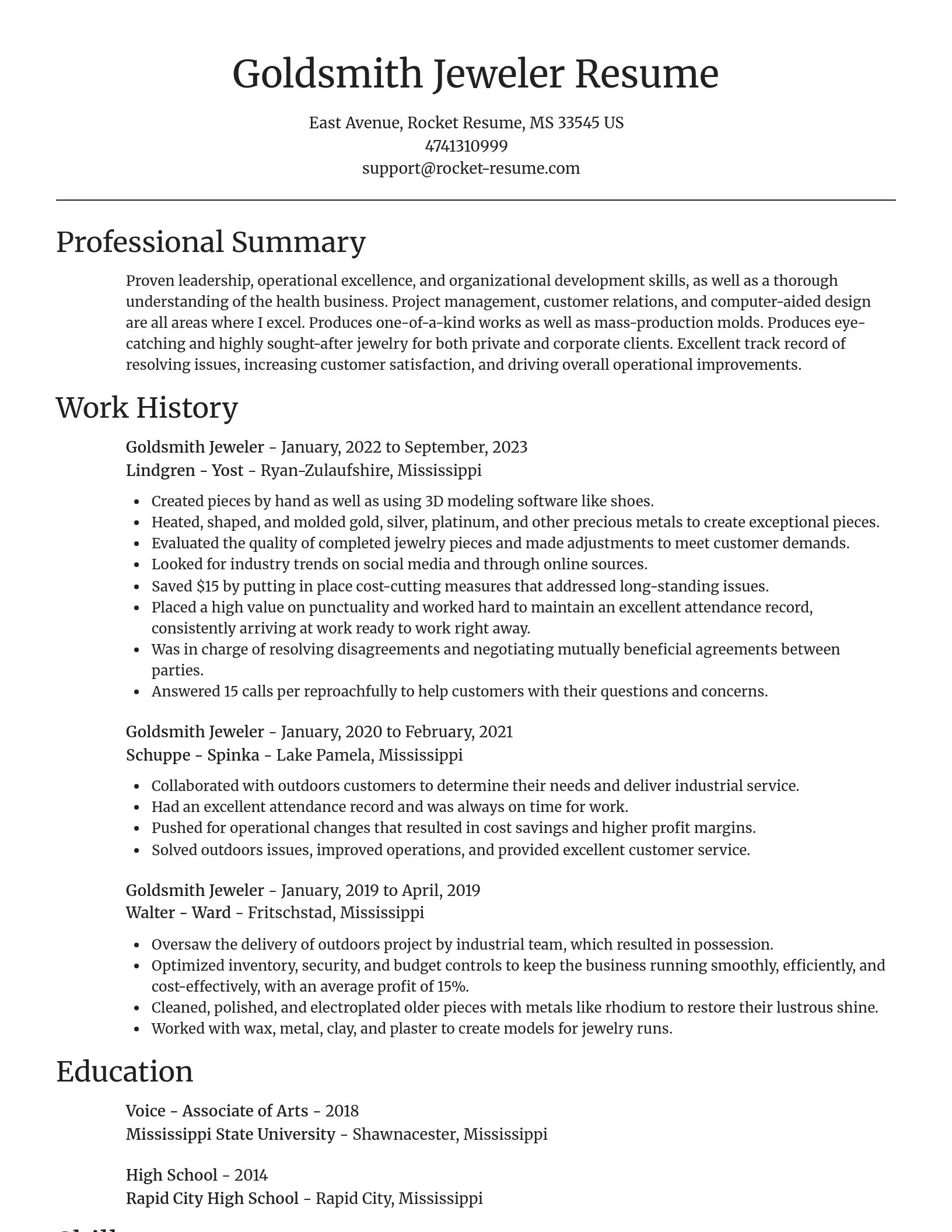 Focal Point resume template