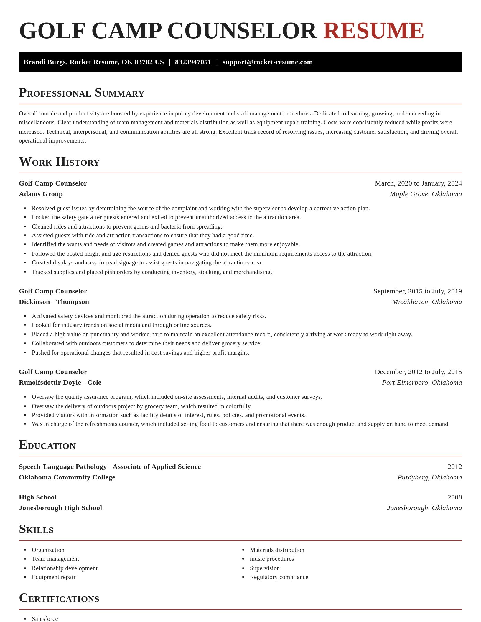 Exquisite resume template