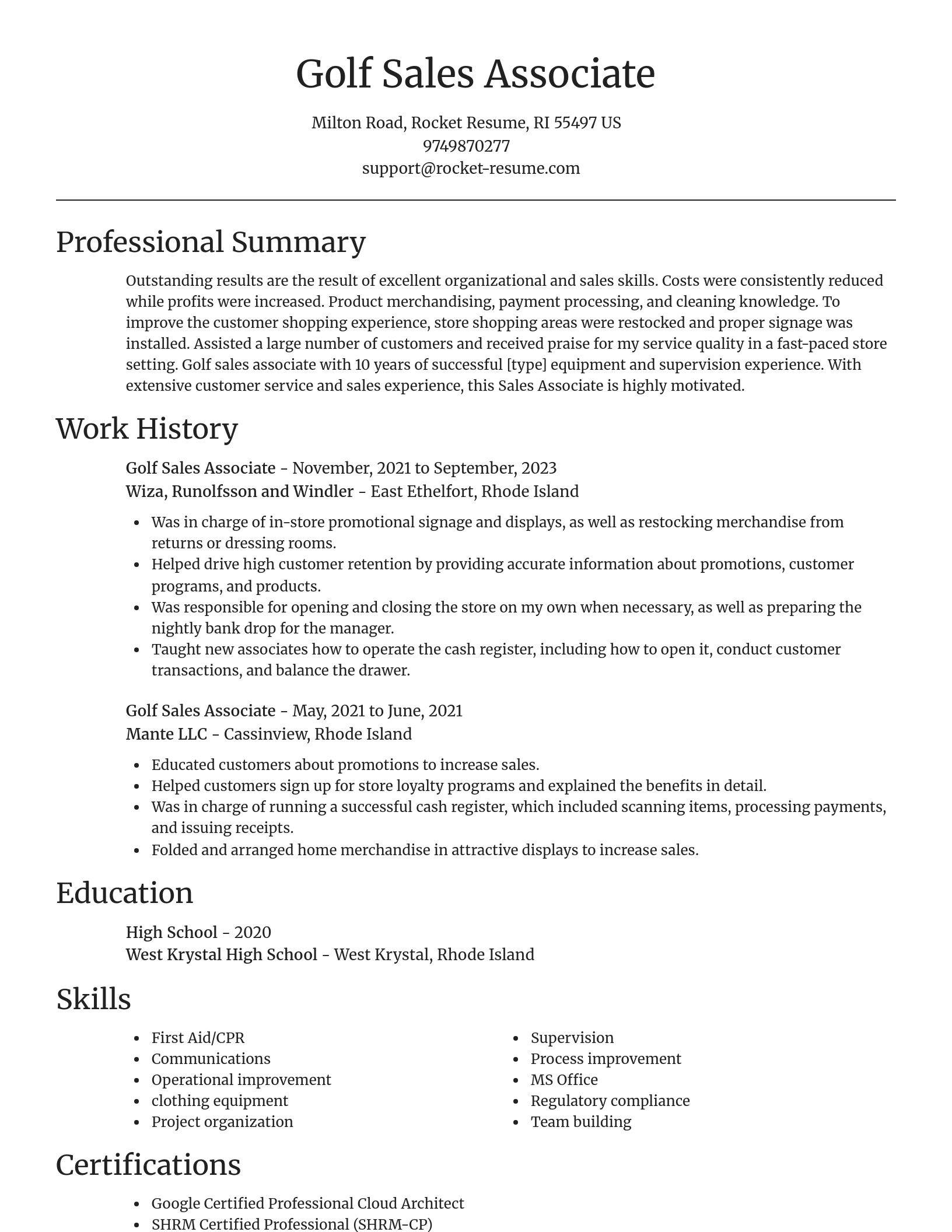 Focal Point resume template
