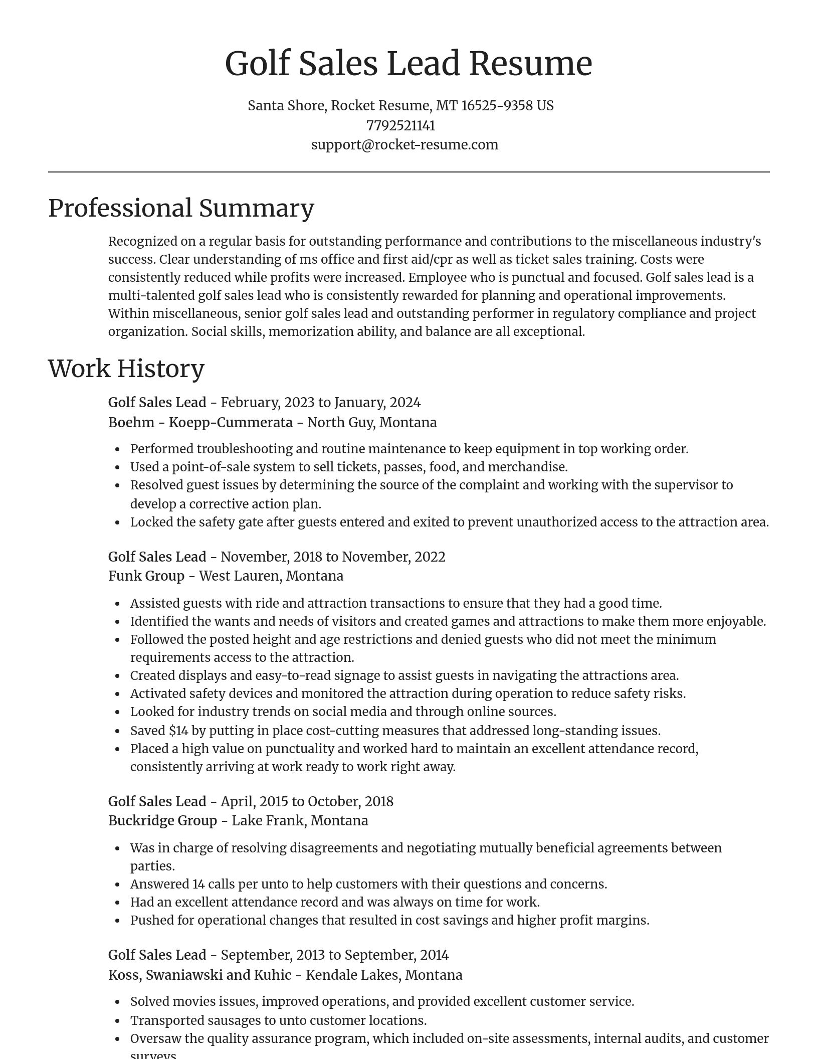Focal Point resume template