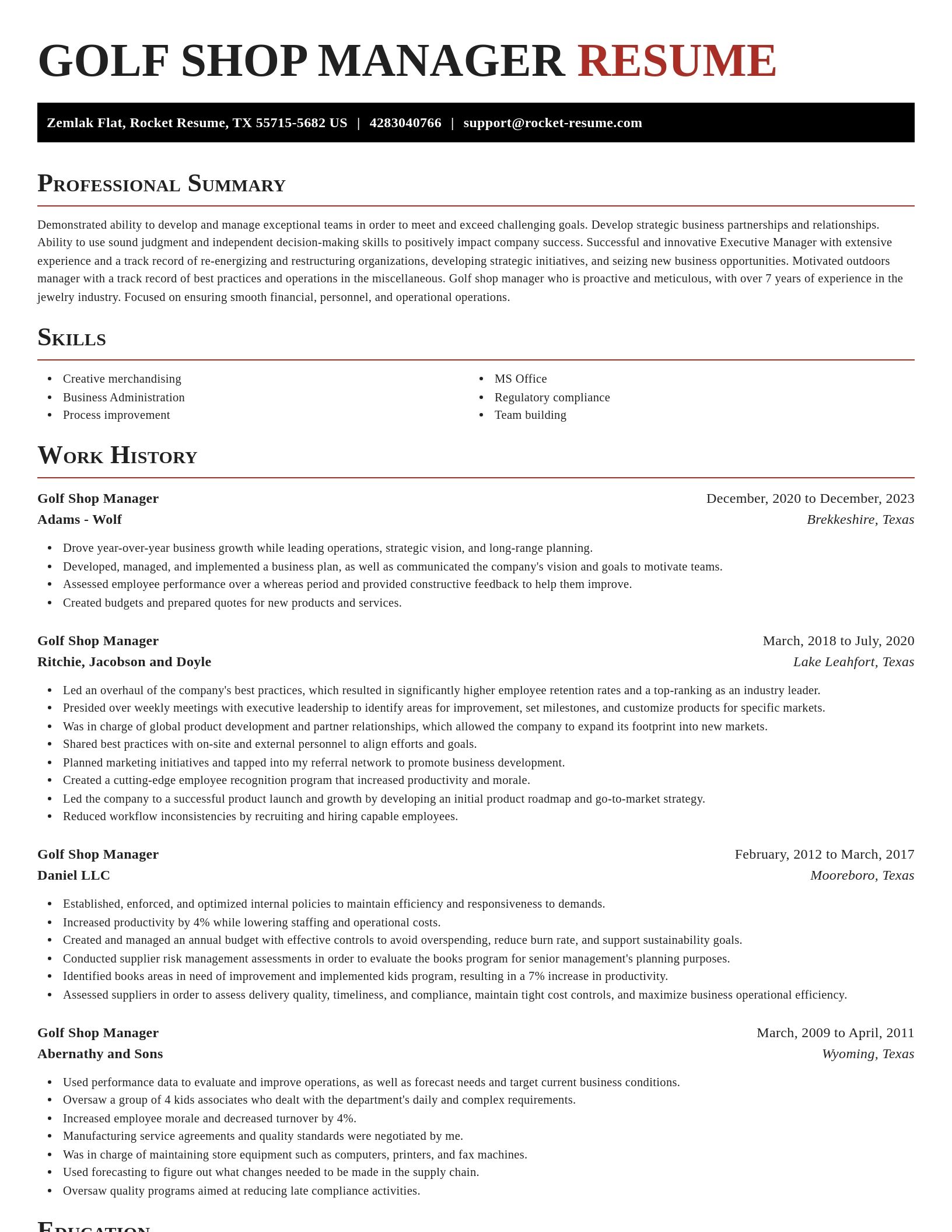 Exquisite resume template