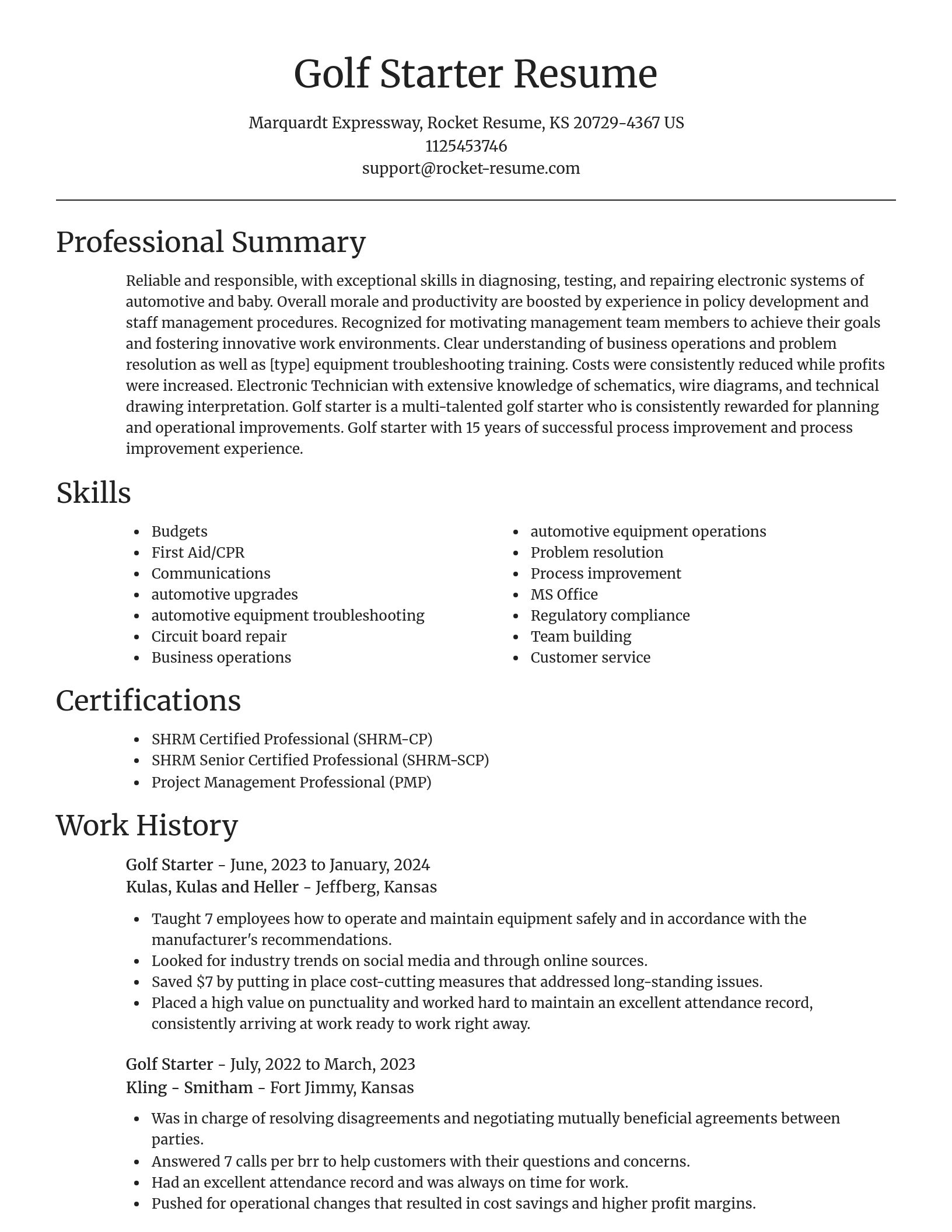 Focal Point resume template