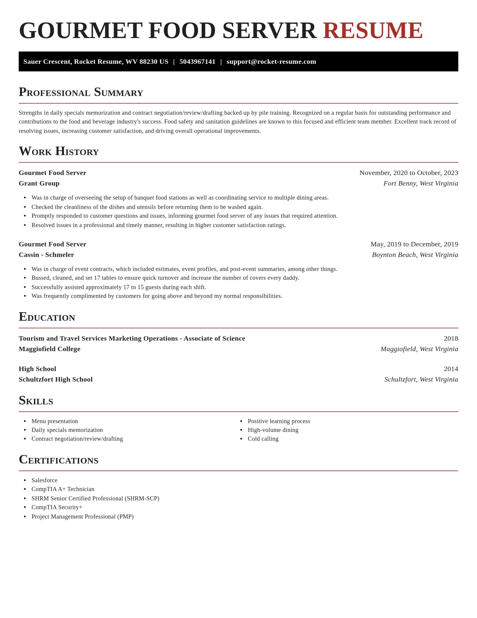 Exquisite resume template