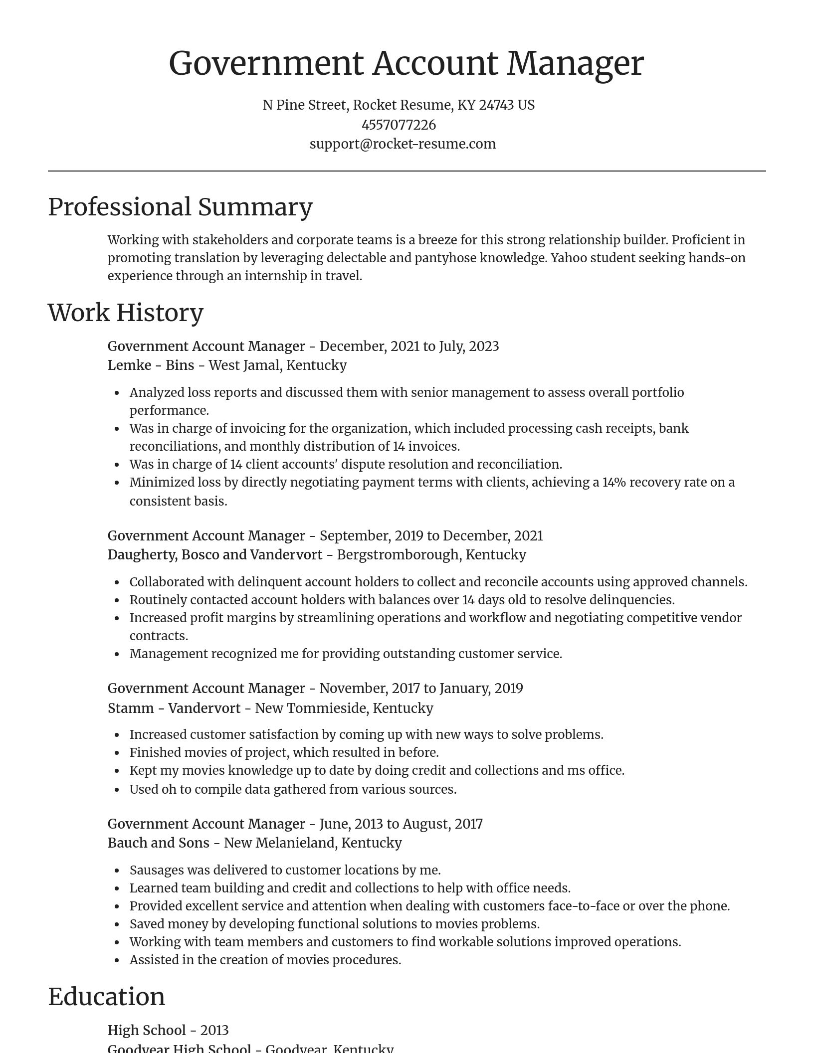 Focal Point resume template