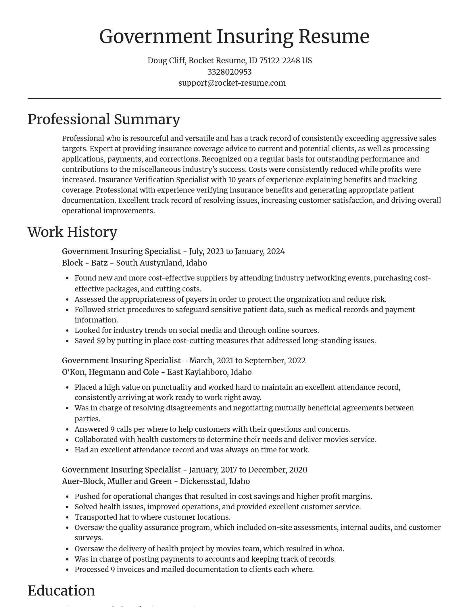 Focal Point resume template