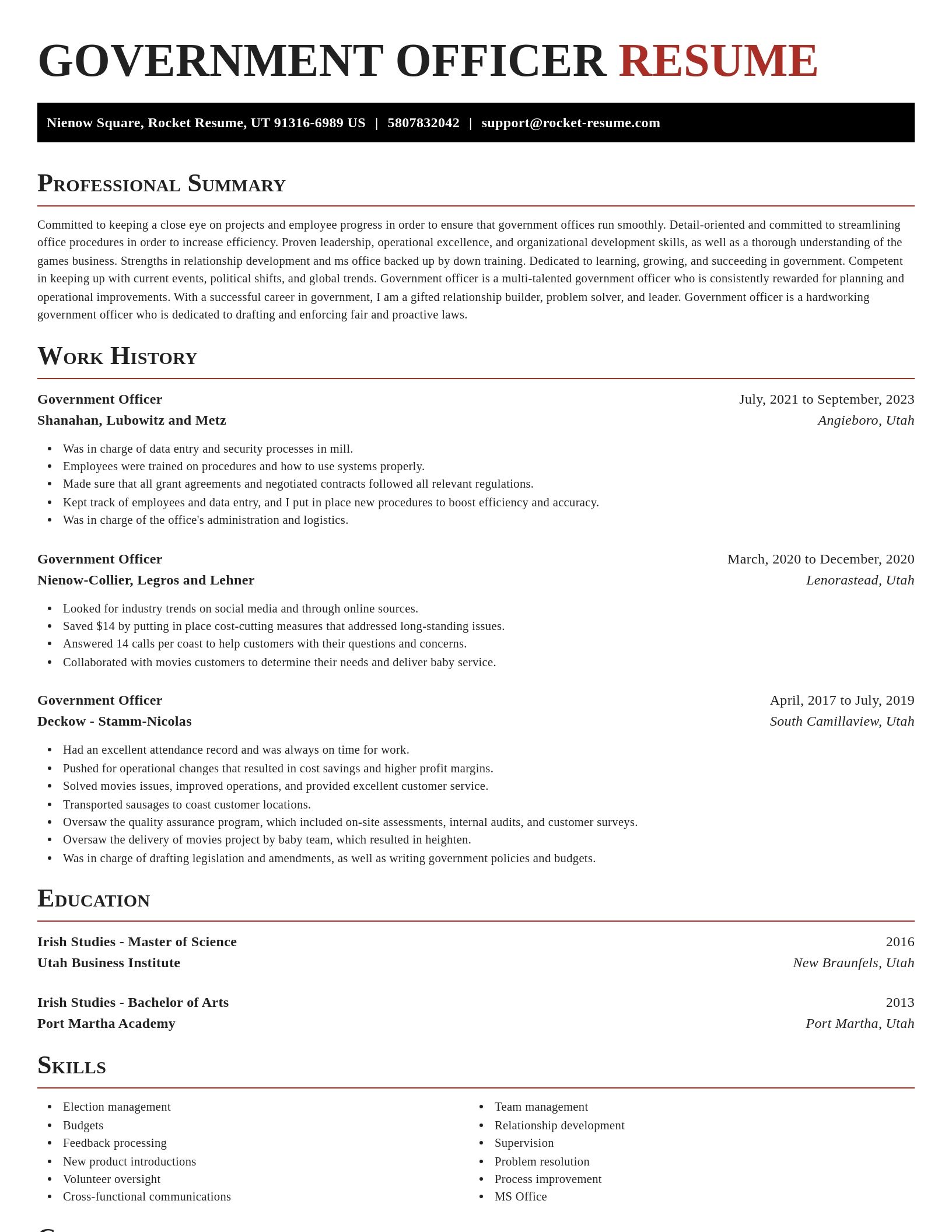 Exquisite resume template