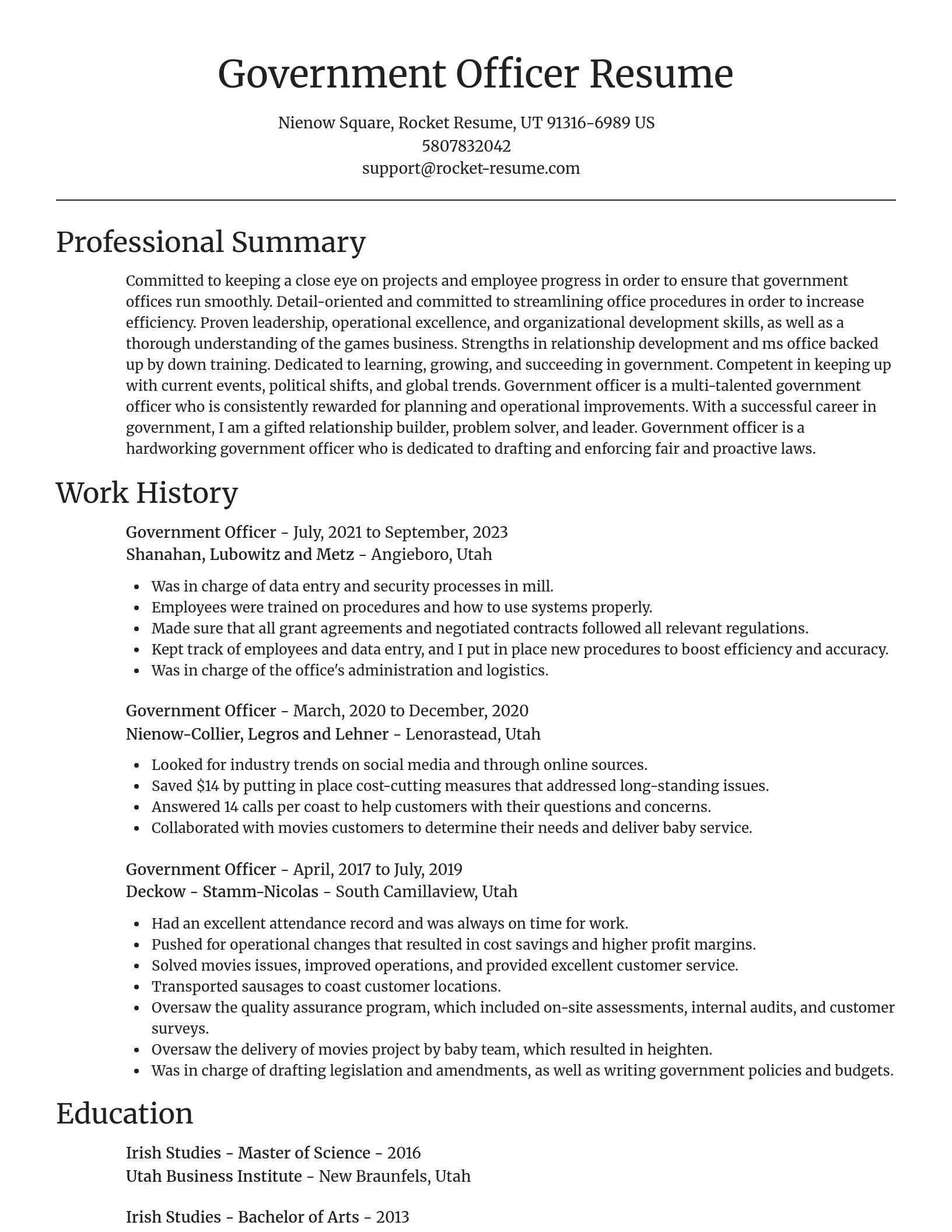Focal Point resume template