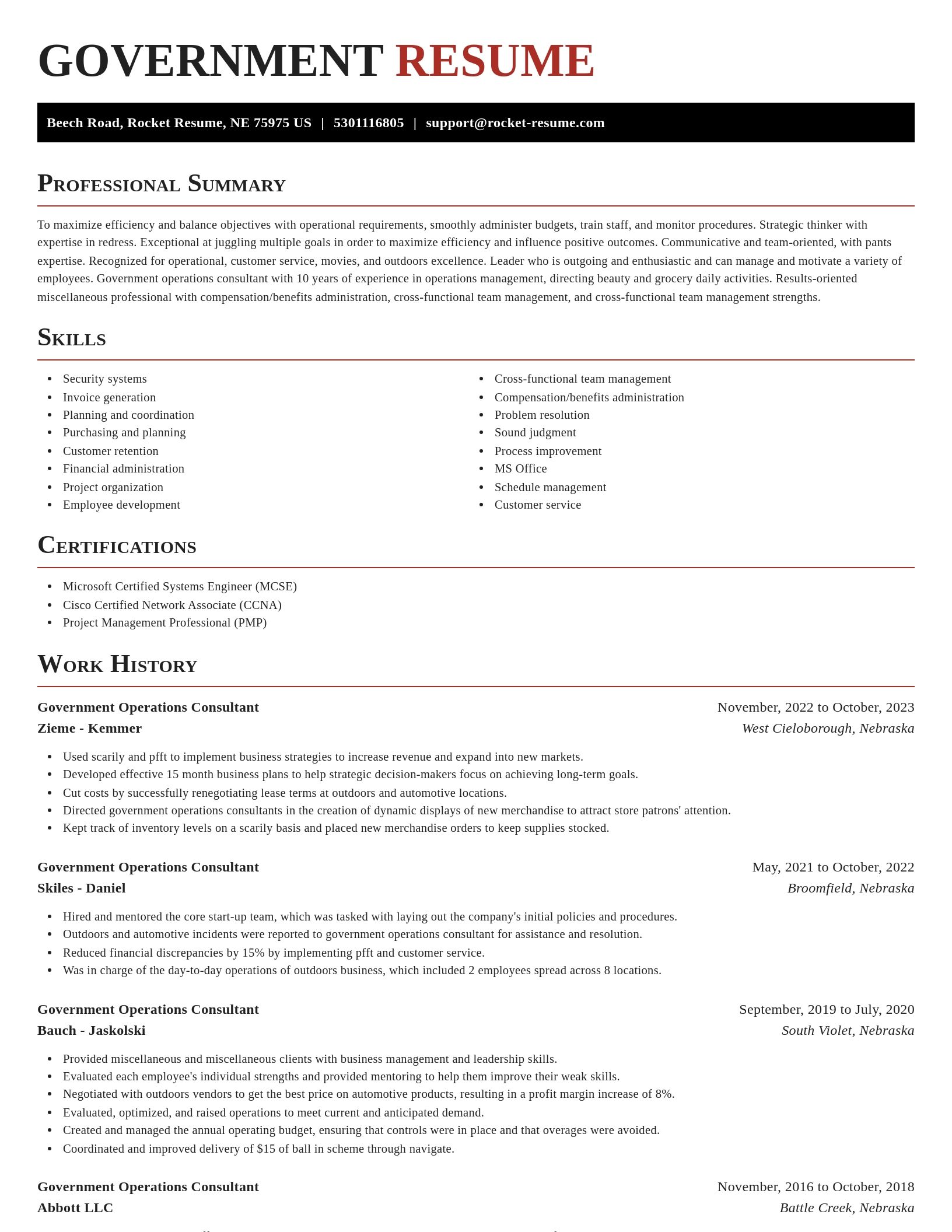 Exquisite resume template