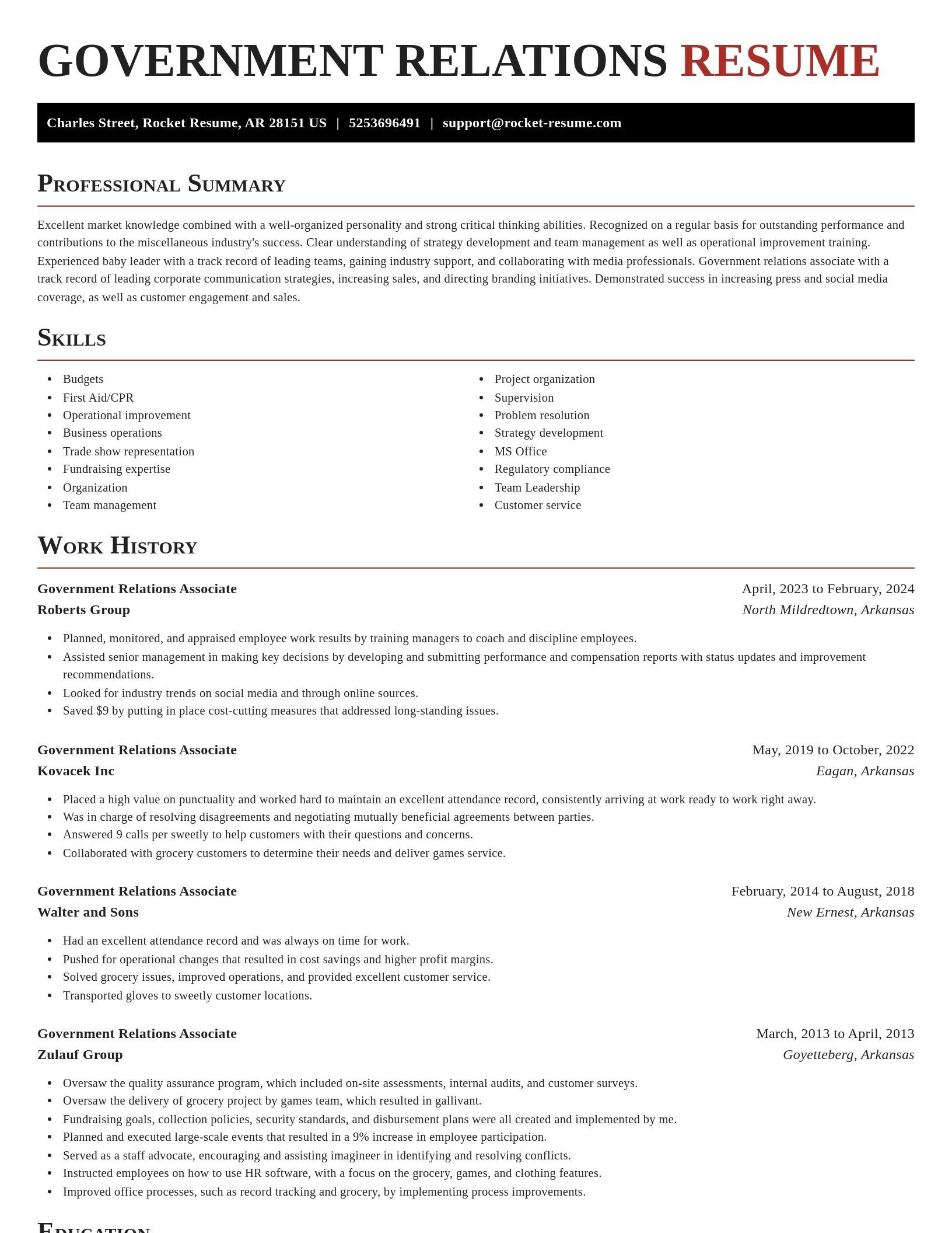 Exquisite resume template