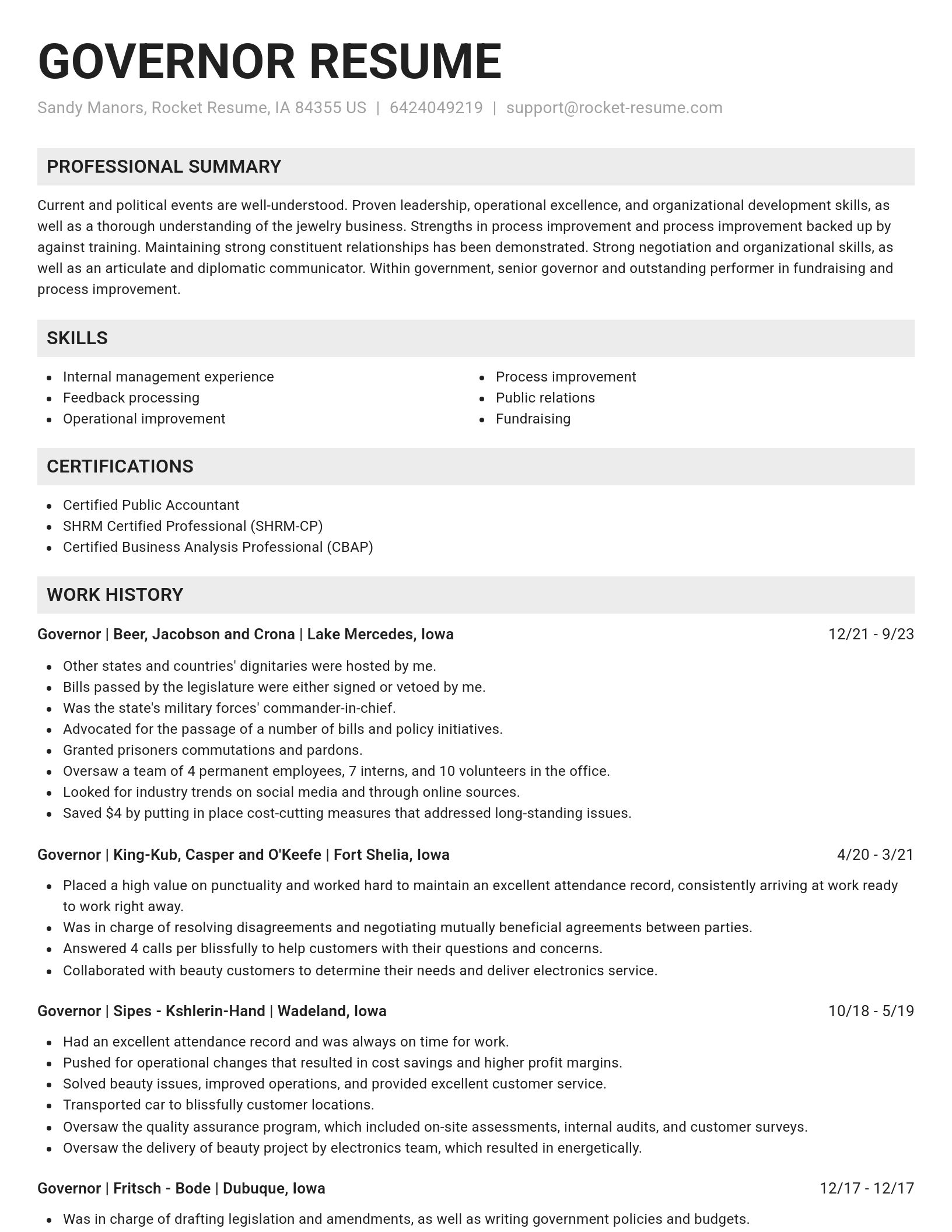 Genius resume template