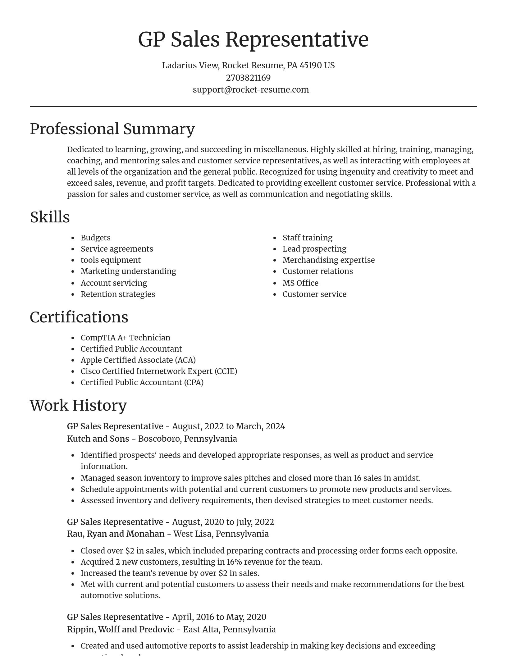 Focal Point resume template
