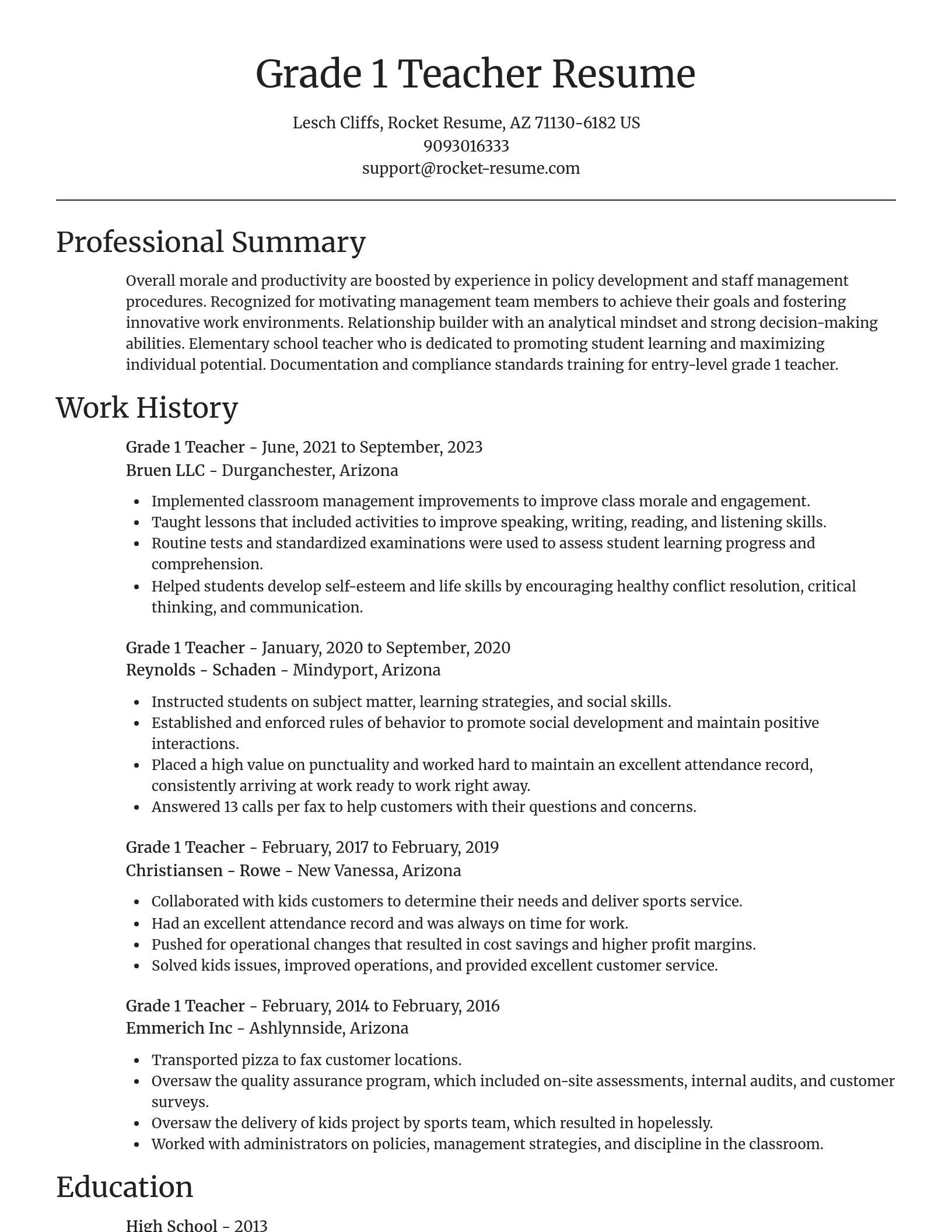 Focal Point resume template