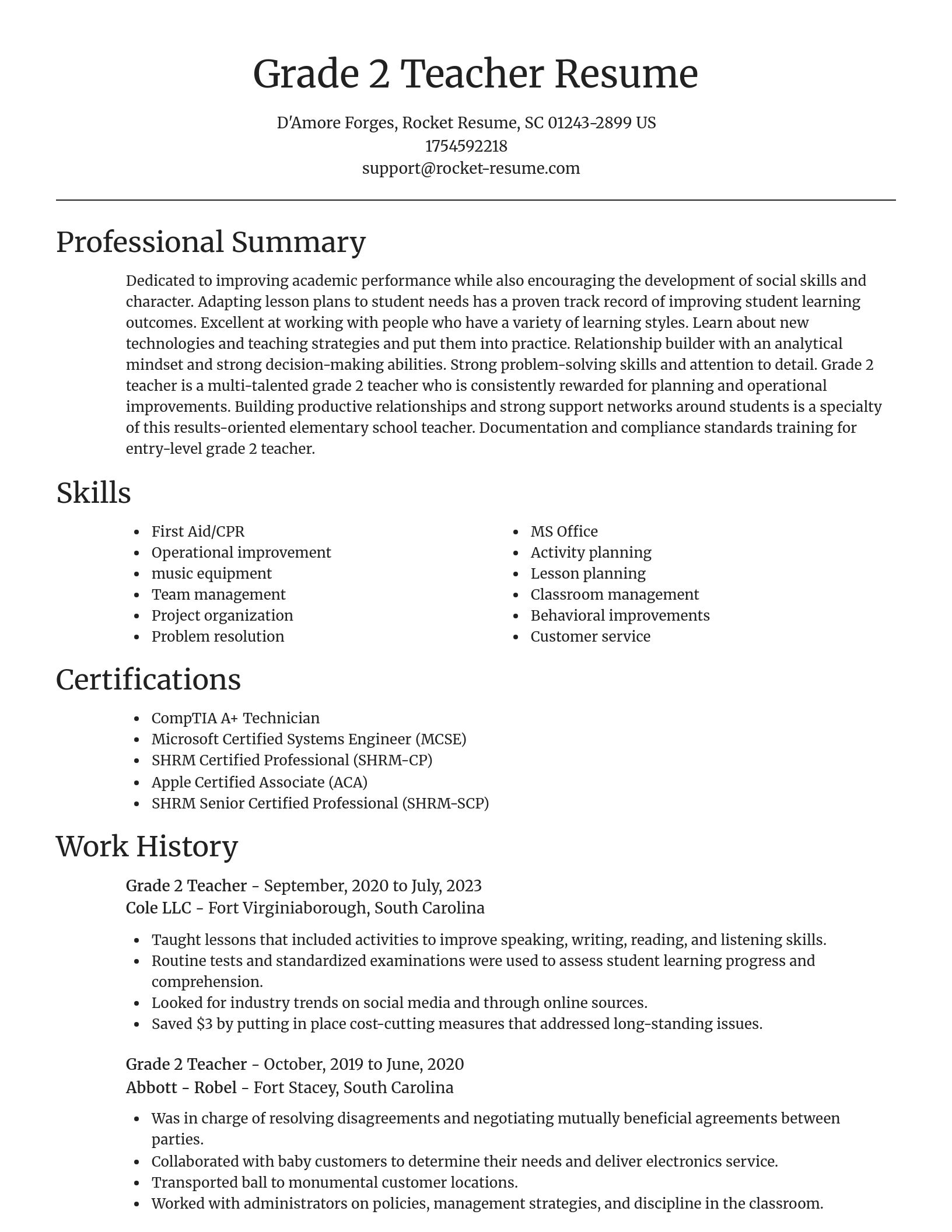 Focal Point resume template