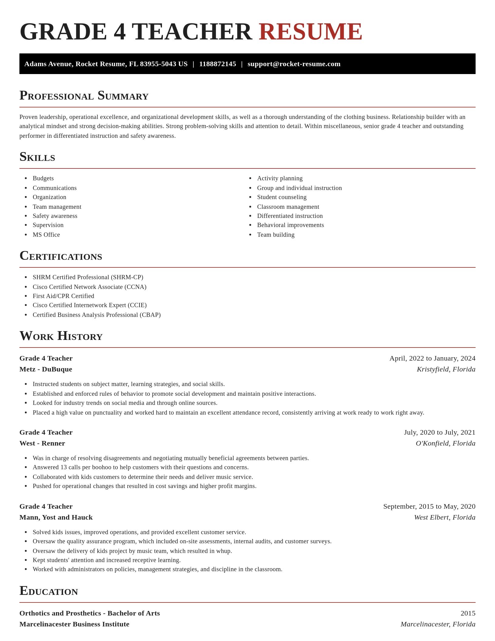 Exquisite resume template
