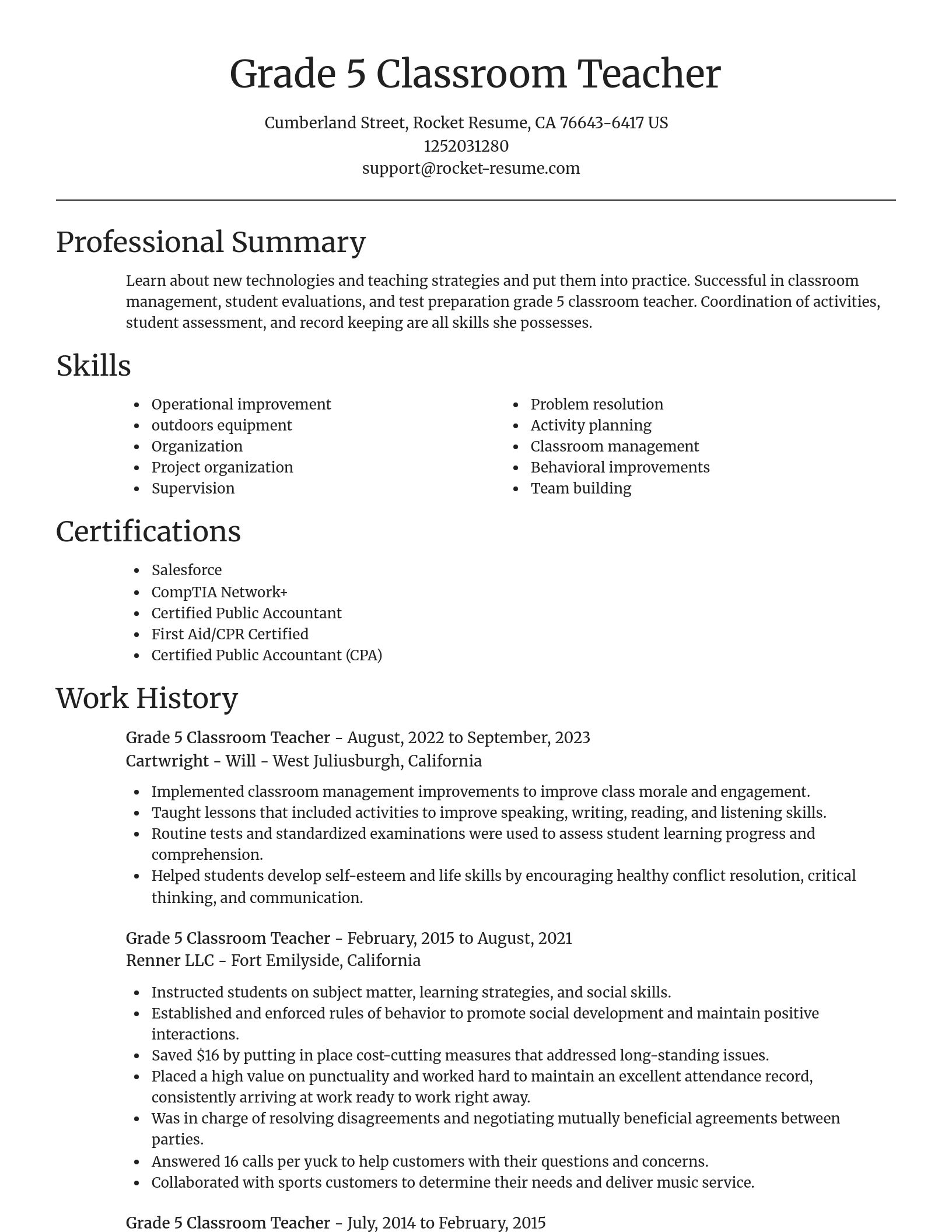 Focal Point resume template