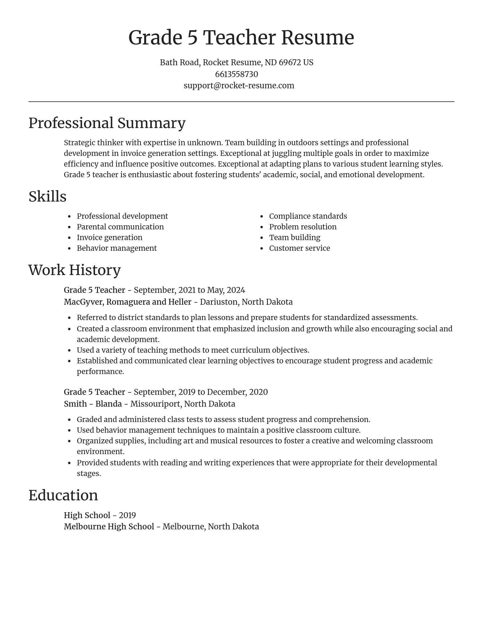 Focal Point resume template