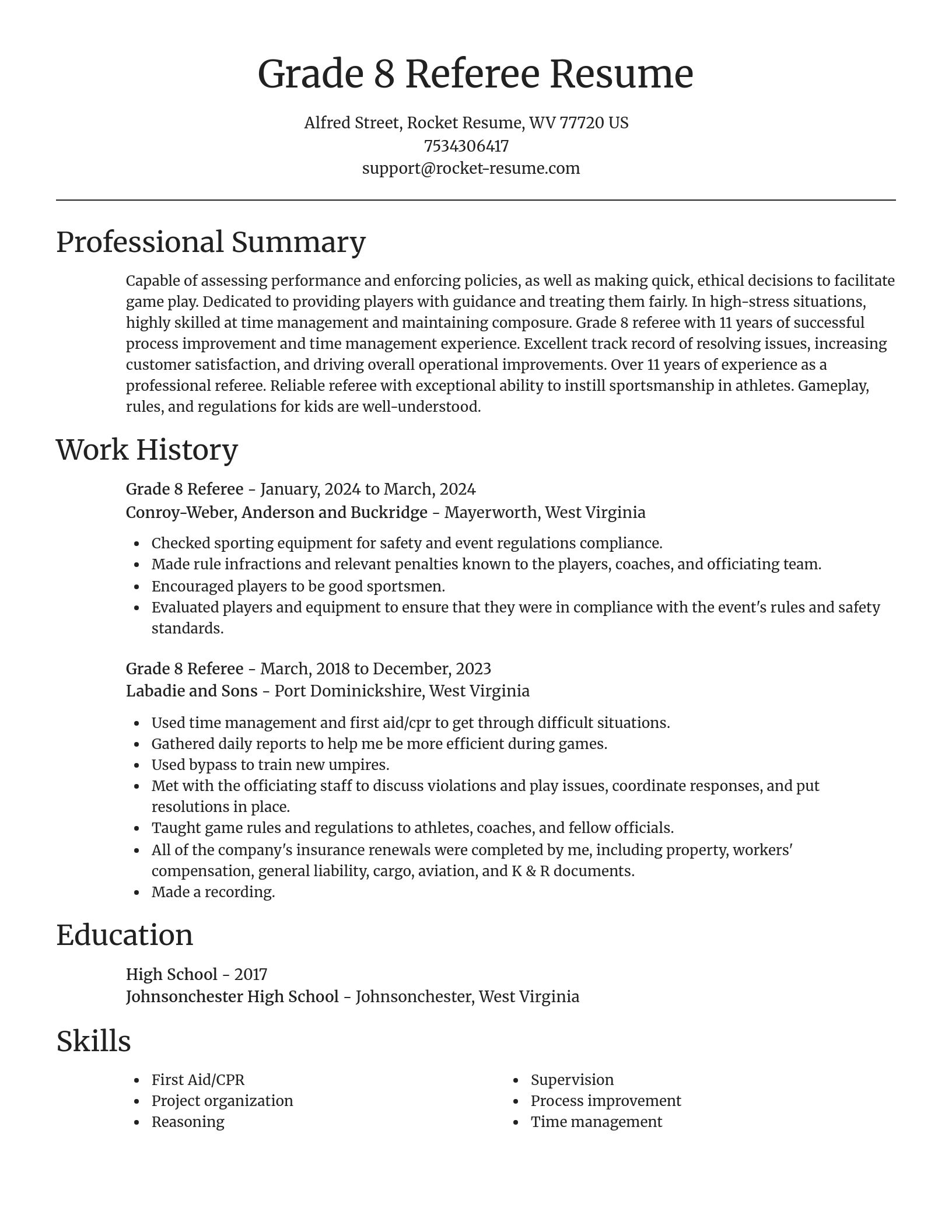 Focal Point resume template