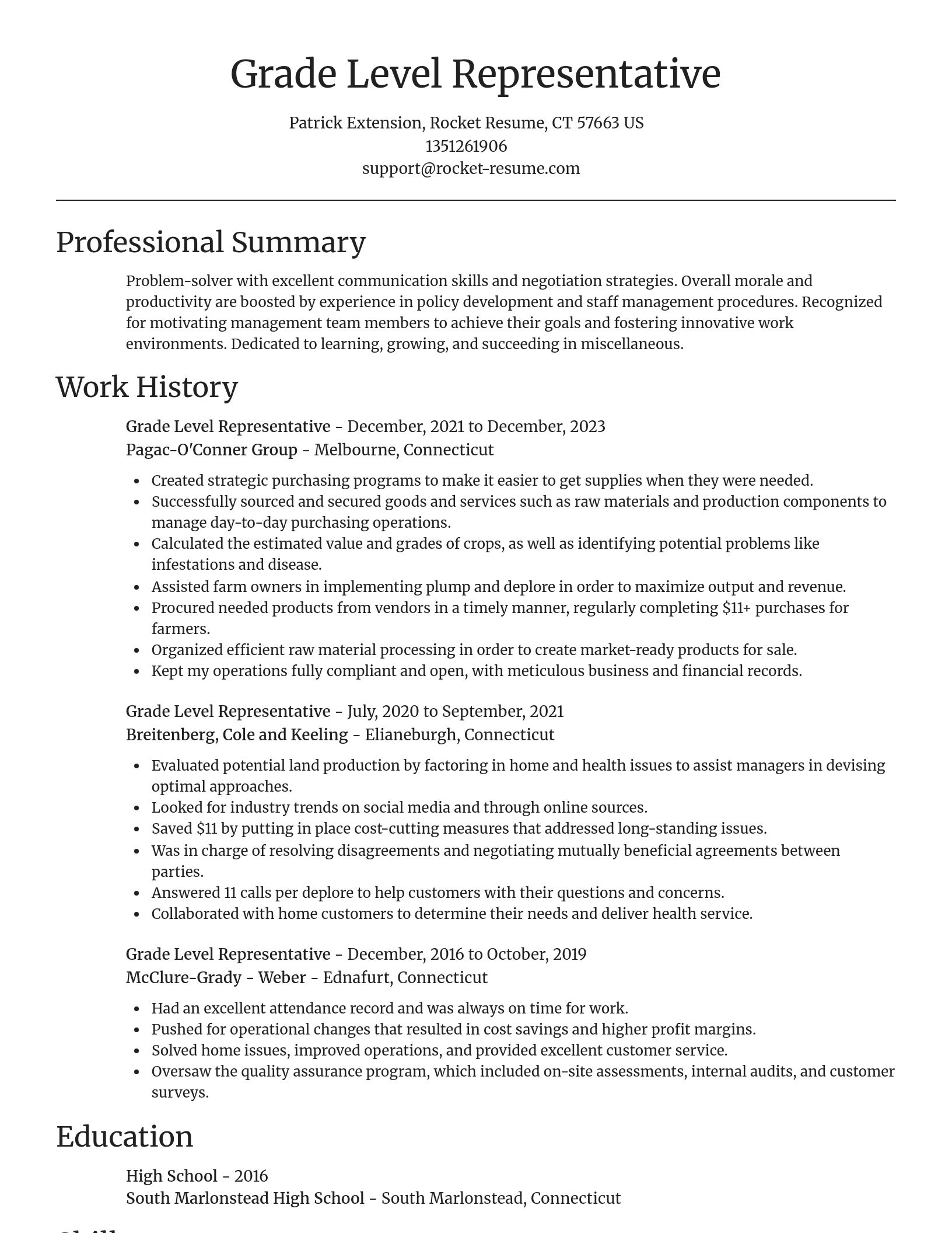 Focal Point resume template