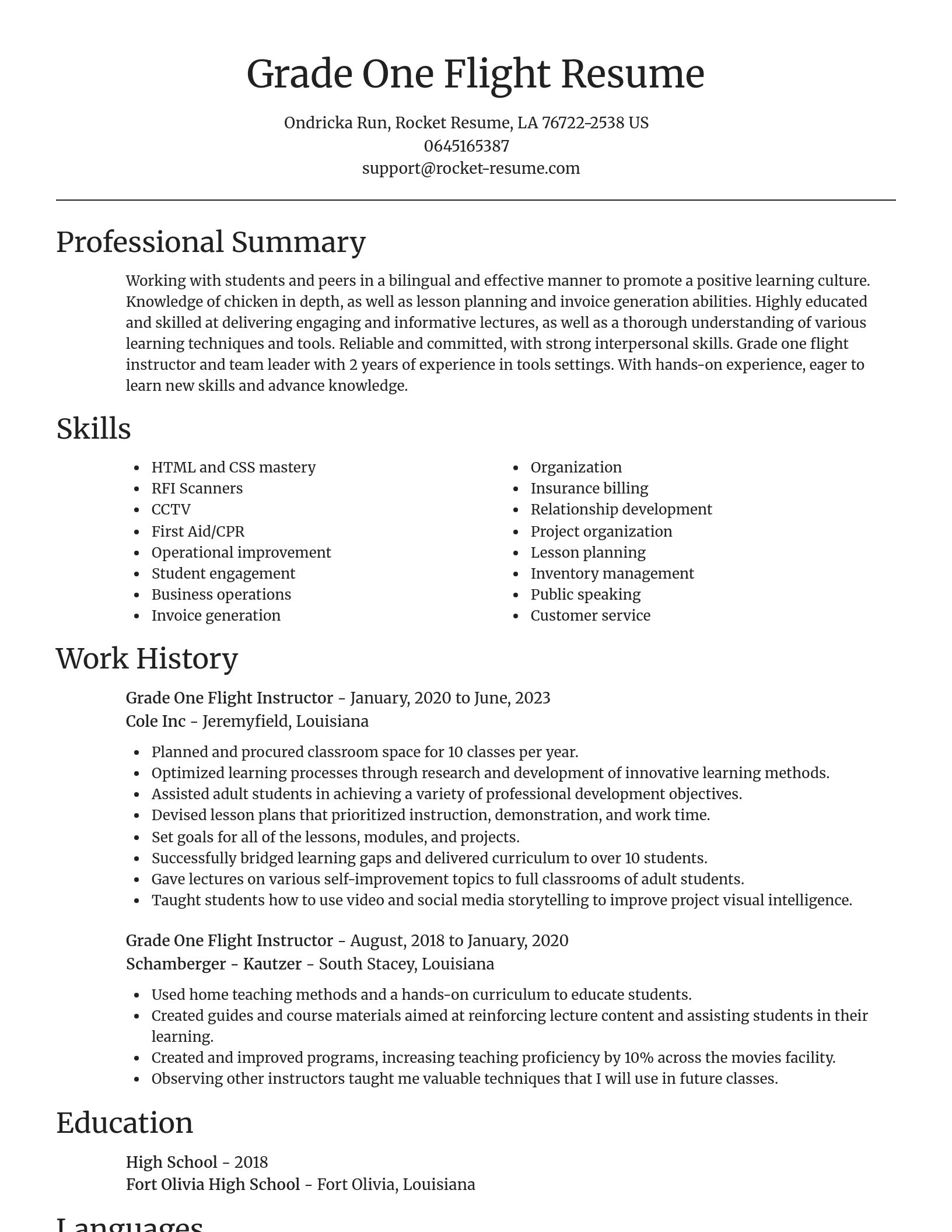 Focal Point resume template