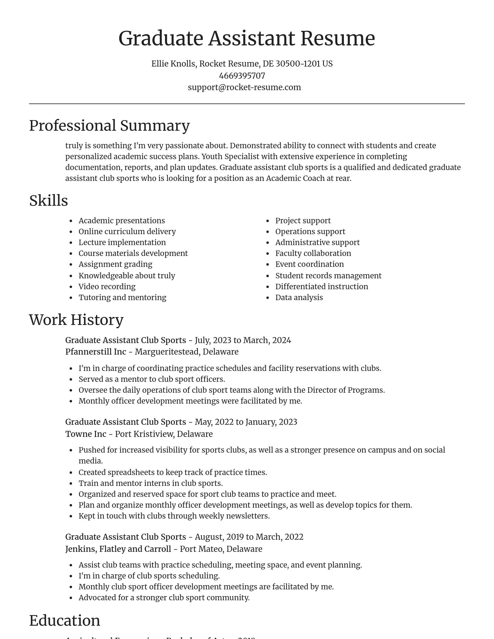 Focal Point resume template