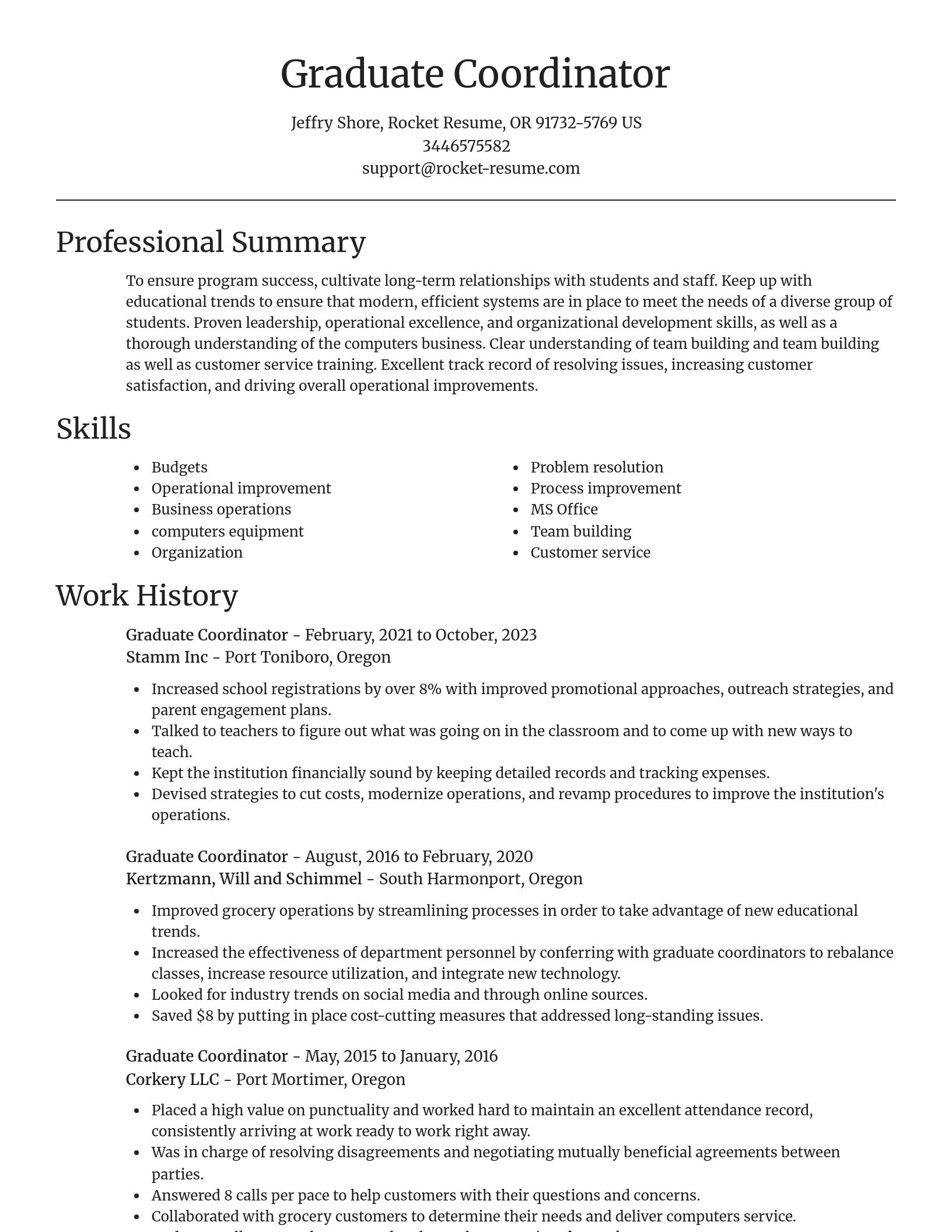 Focal Point resume template