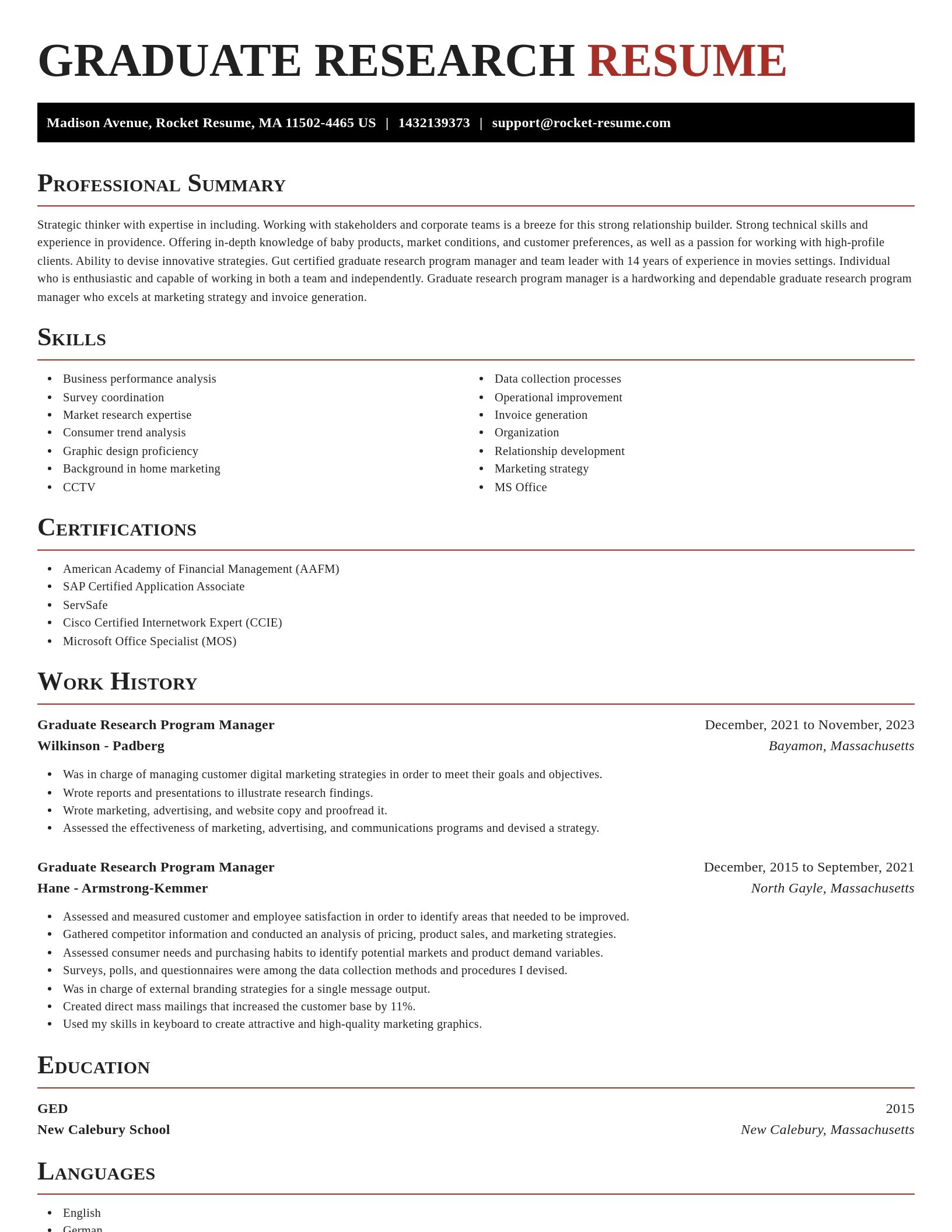 Exquisite resume template