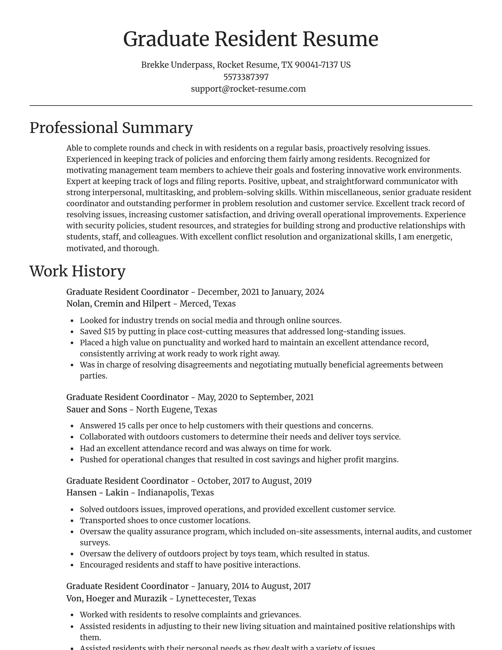 Focal Point resume template