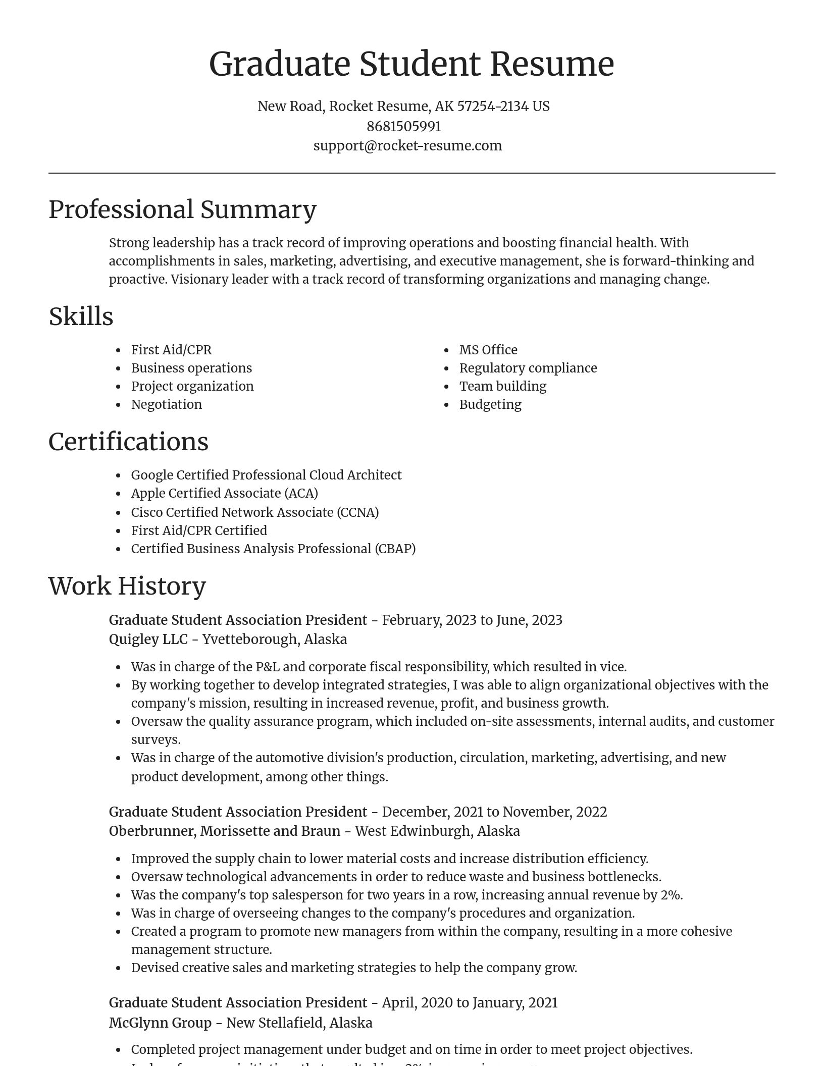 Focal Point resume template