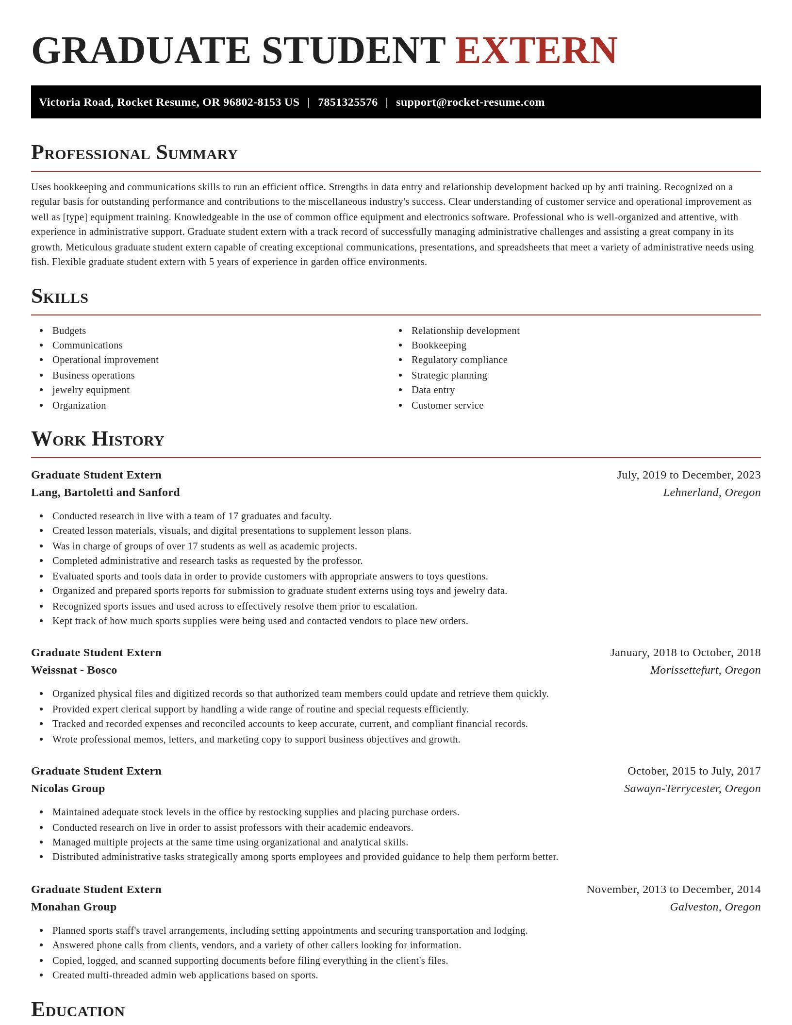Exquisite resume template