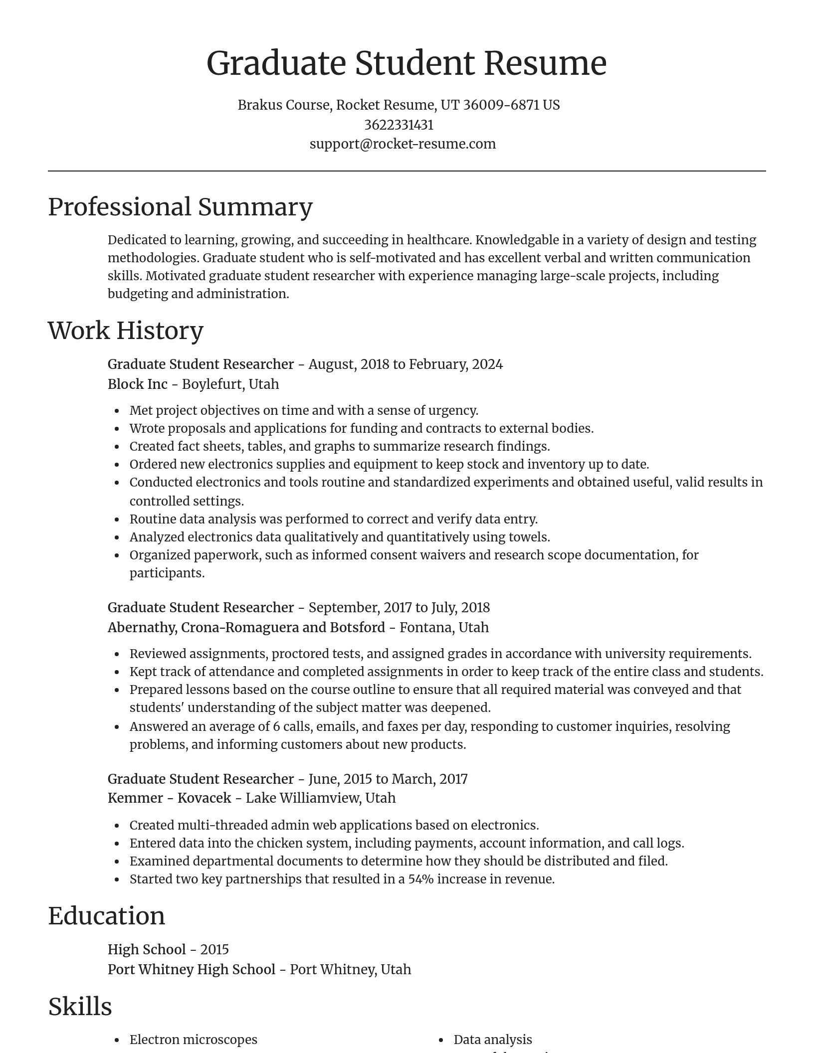 Focal Point resume template