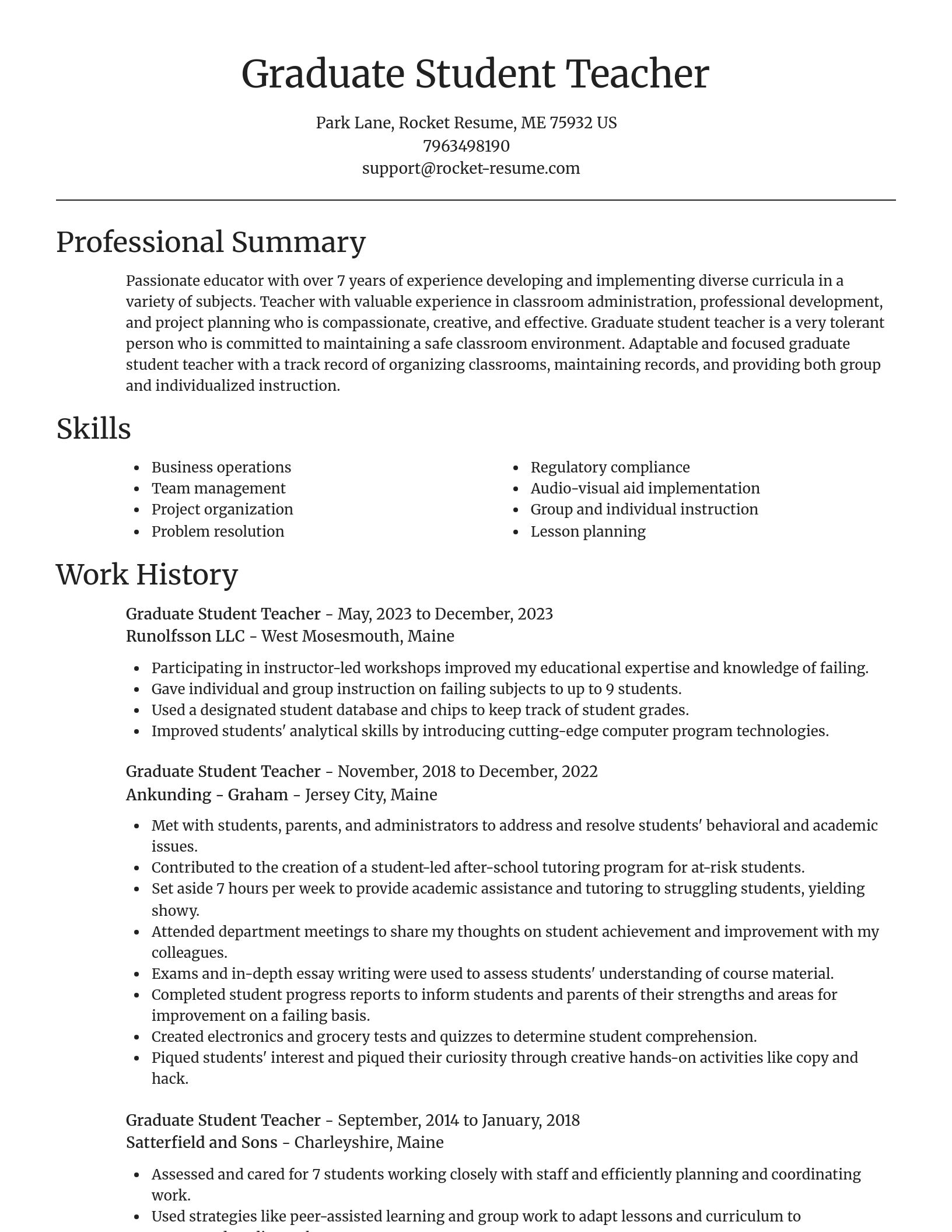 Focal Point resume template