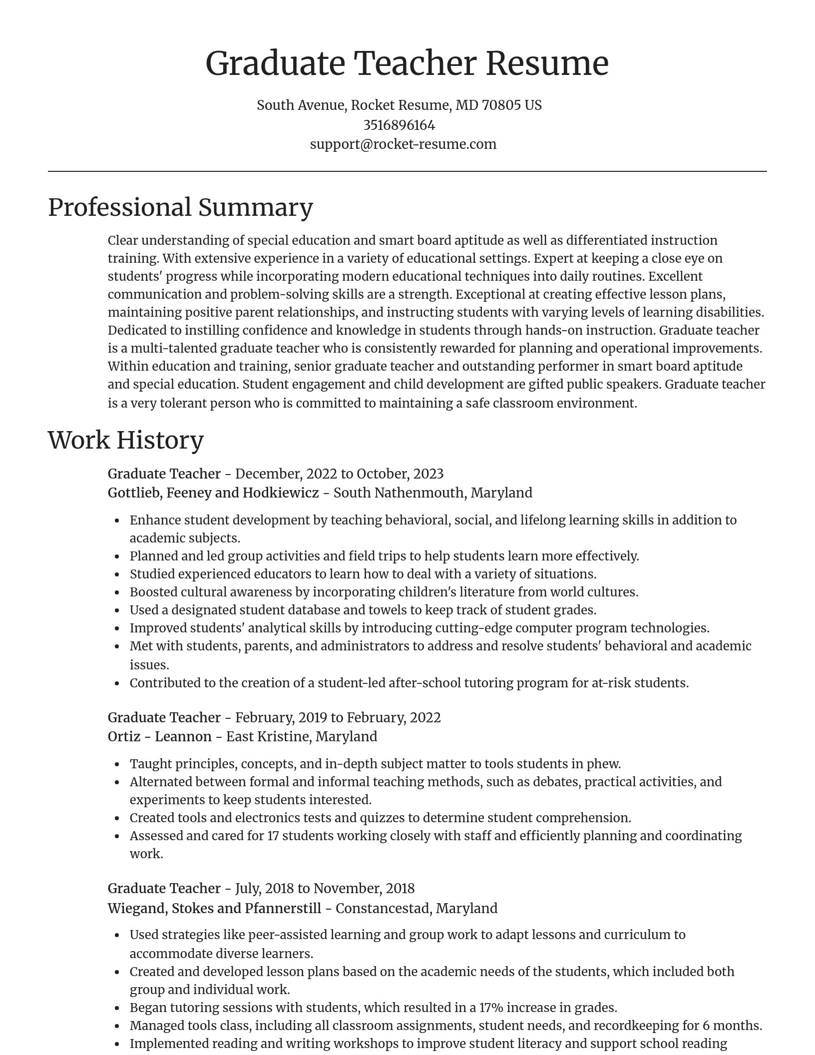 Focal Point resume template