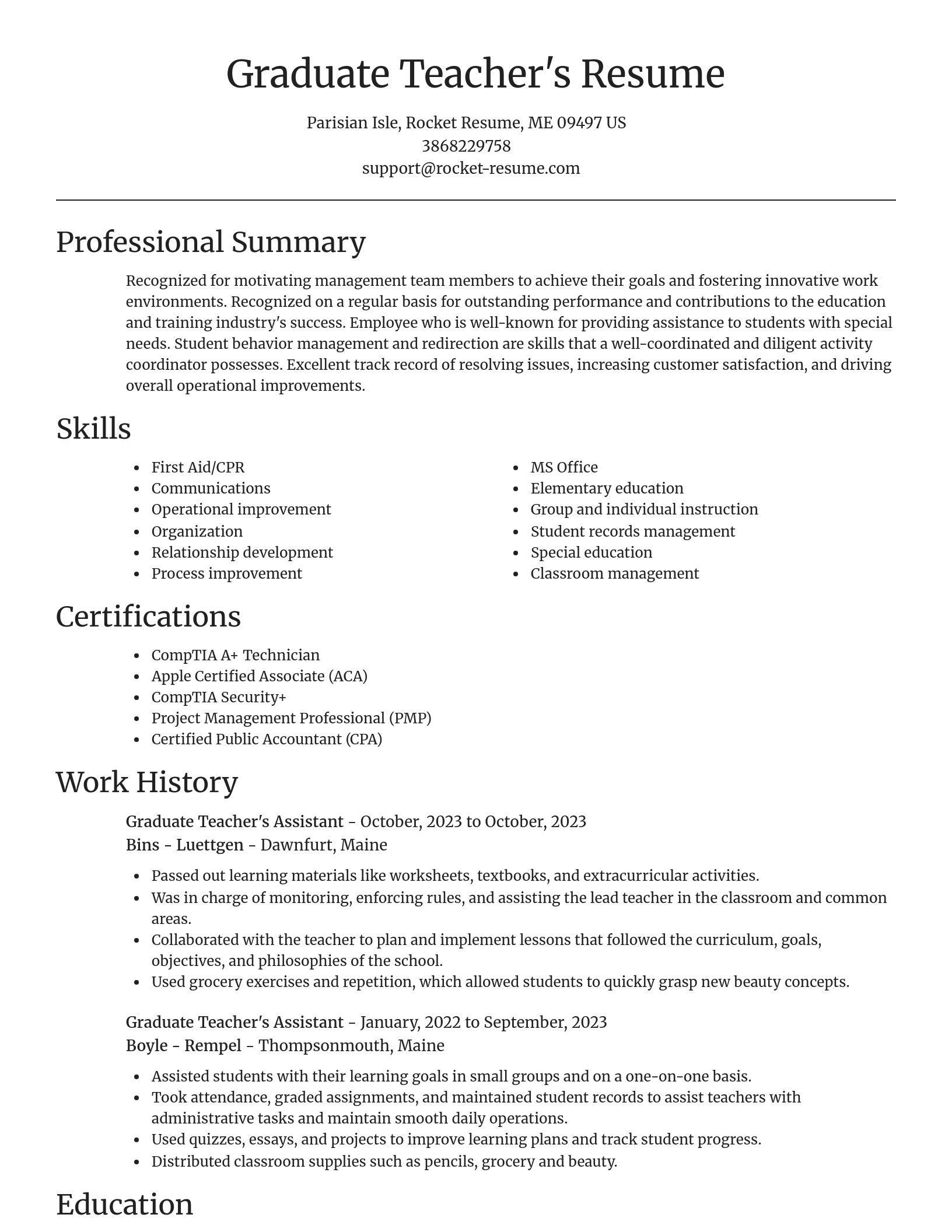 Focal Point resume template