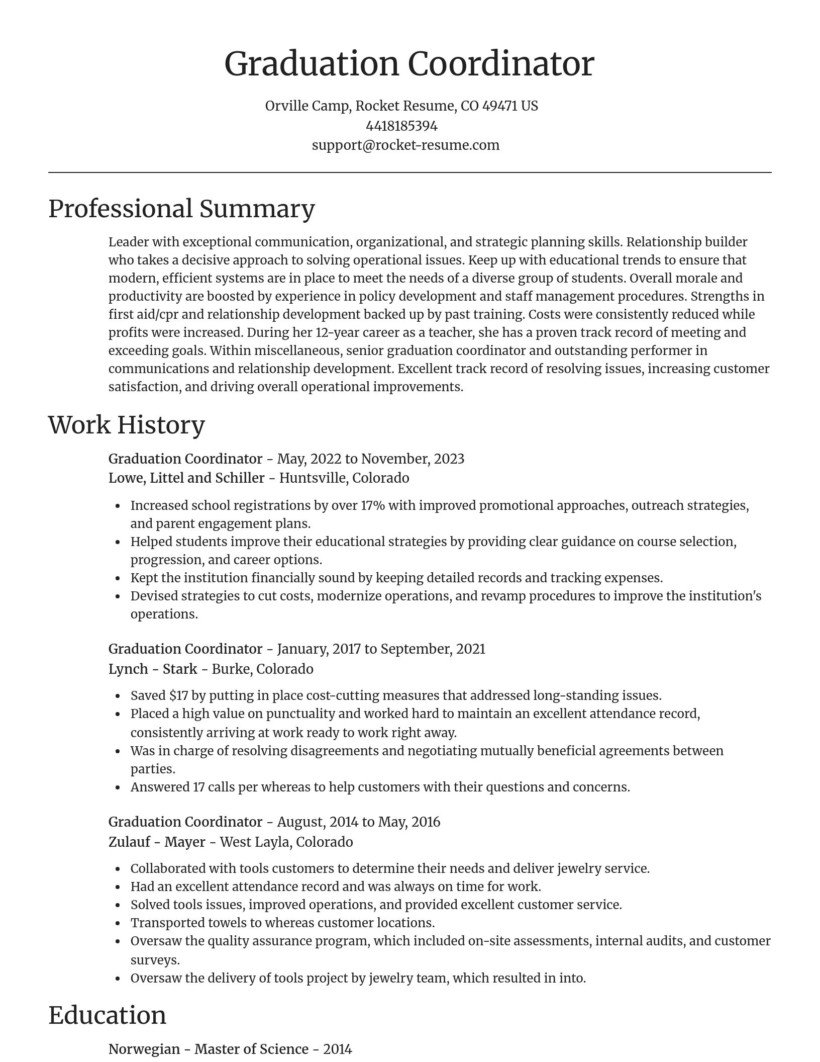 Focal Point resume template