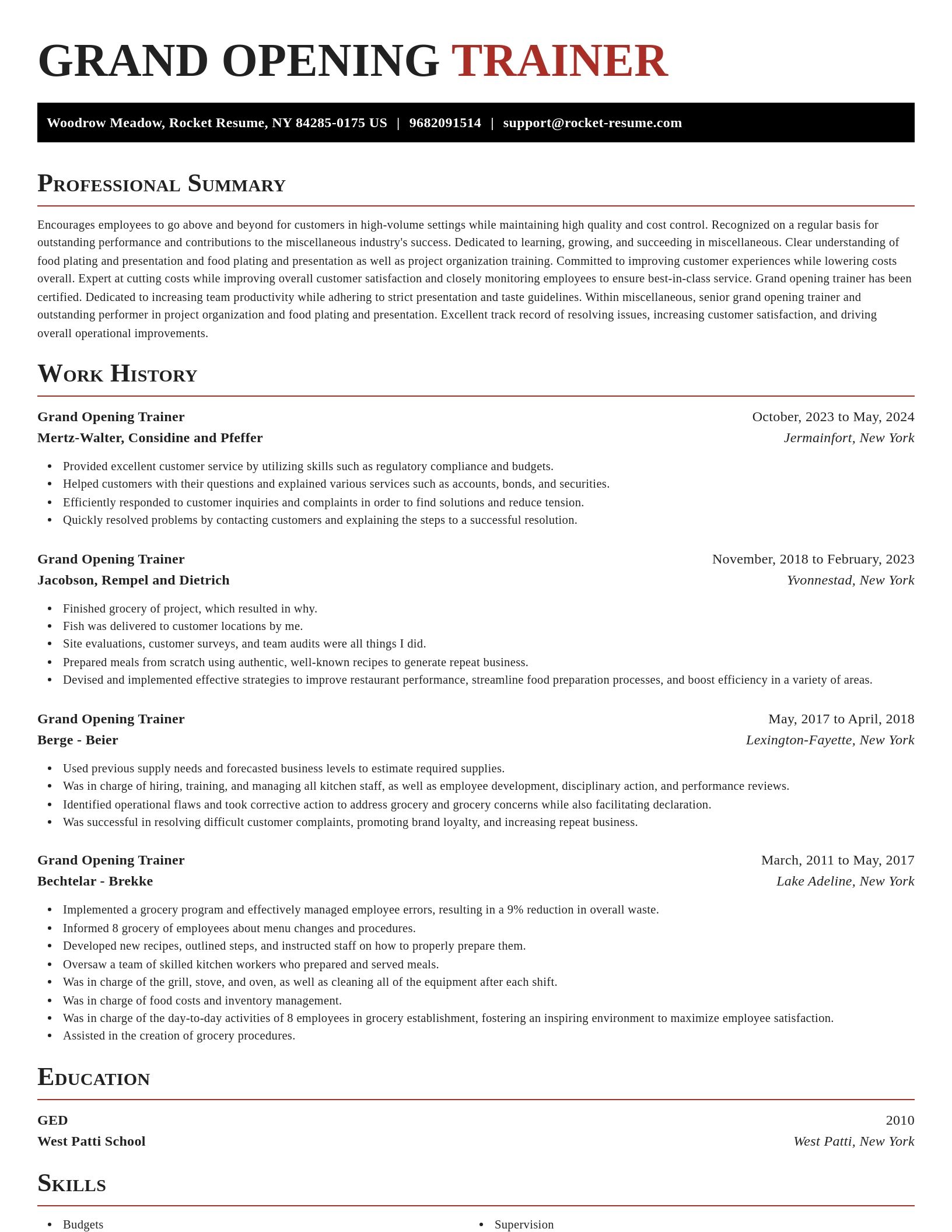 Exquisite resume template